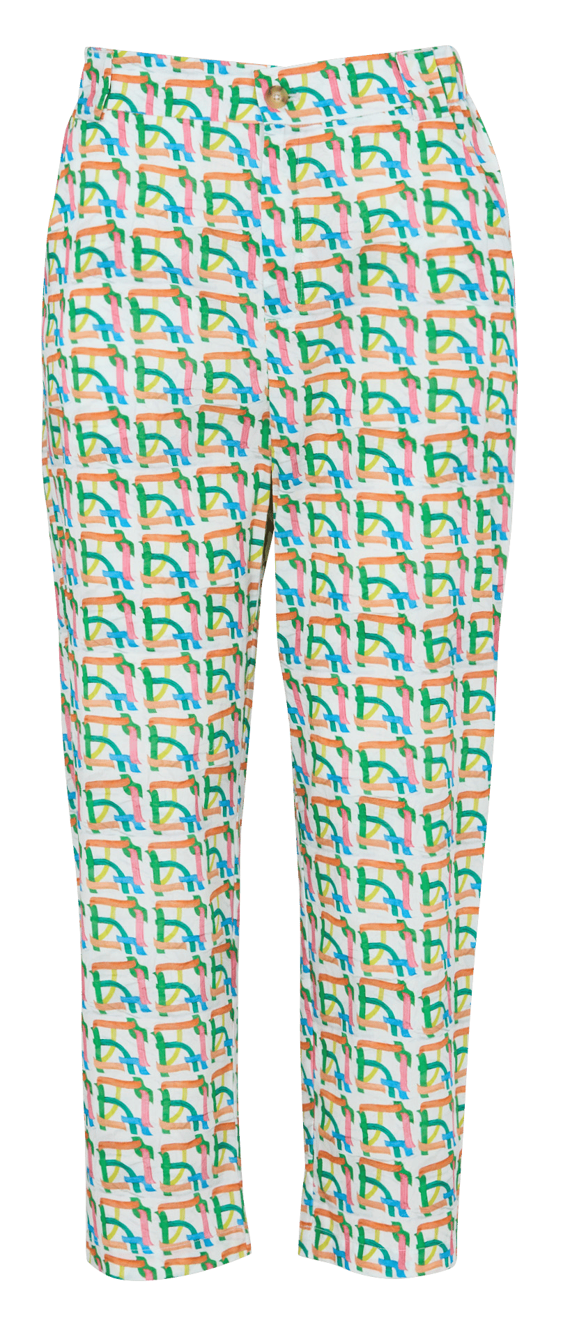 Pantalon droit en coton COTELAC ACOTE Blanc