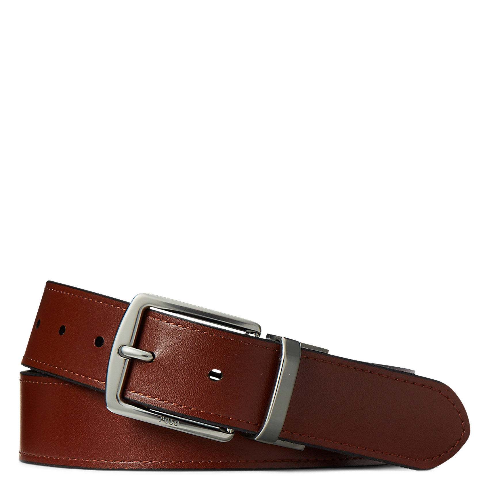 Wendegürtel aus Leder mit zwei Schnallen POLO RALPH LAUREN Schwarz