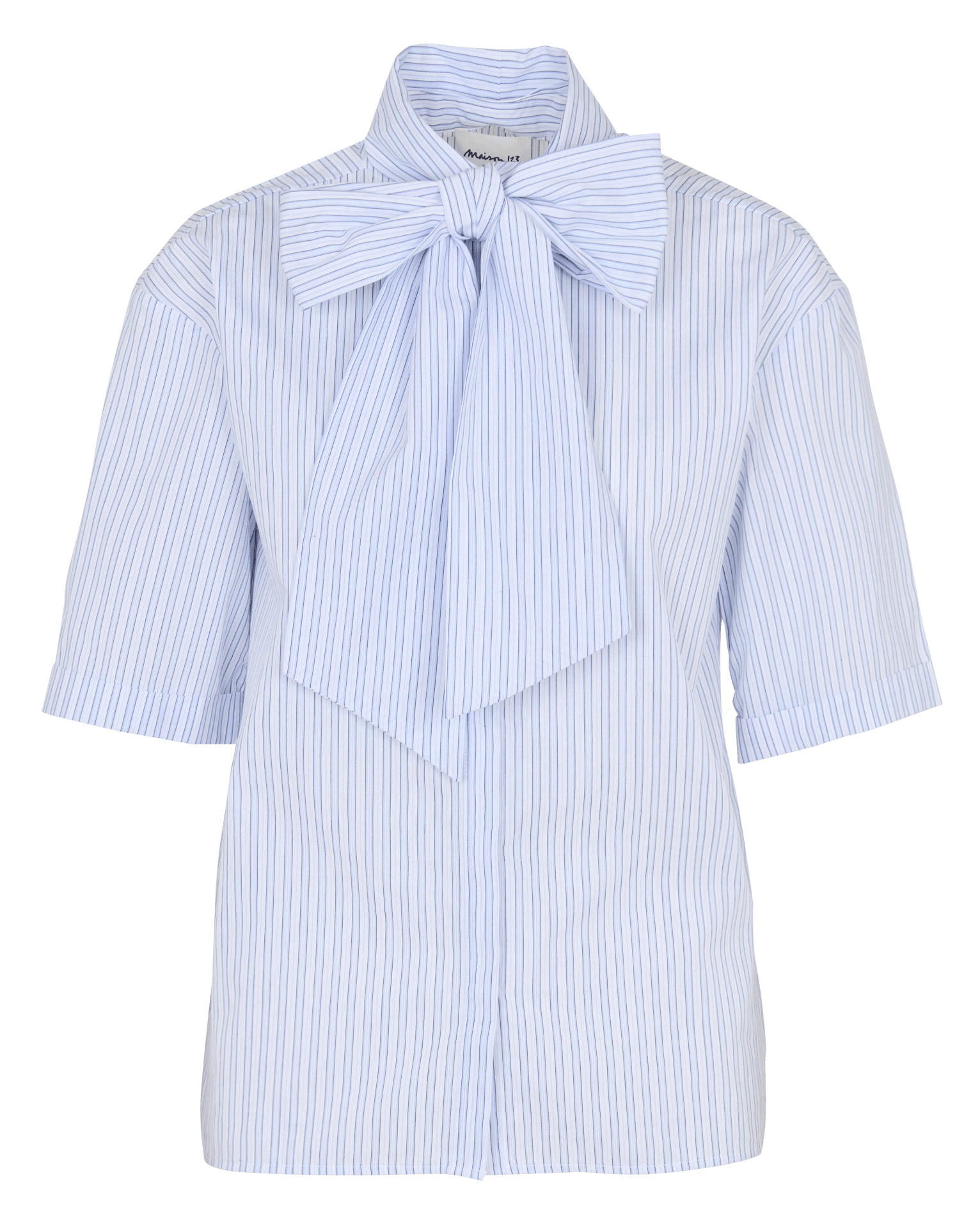 Rechte katoenen blouse MAISON 123 Blauw