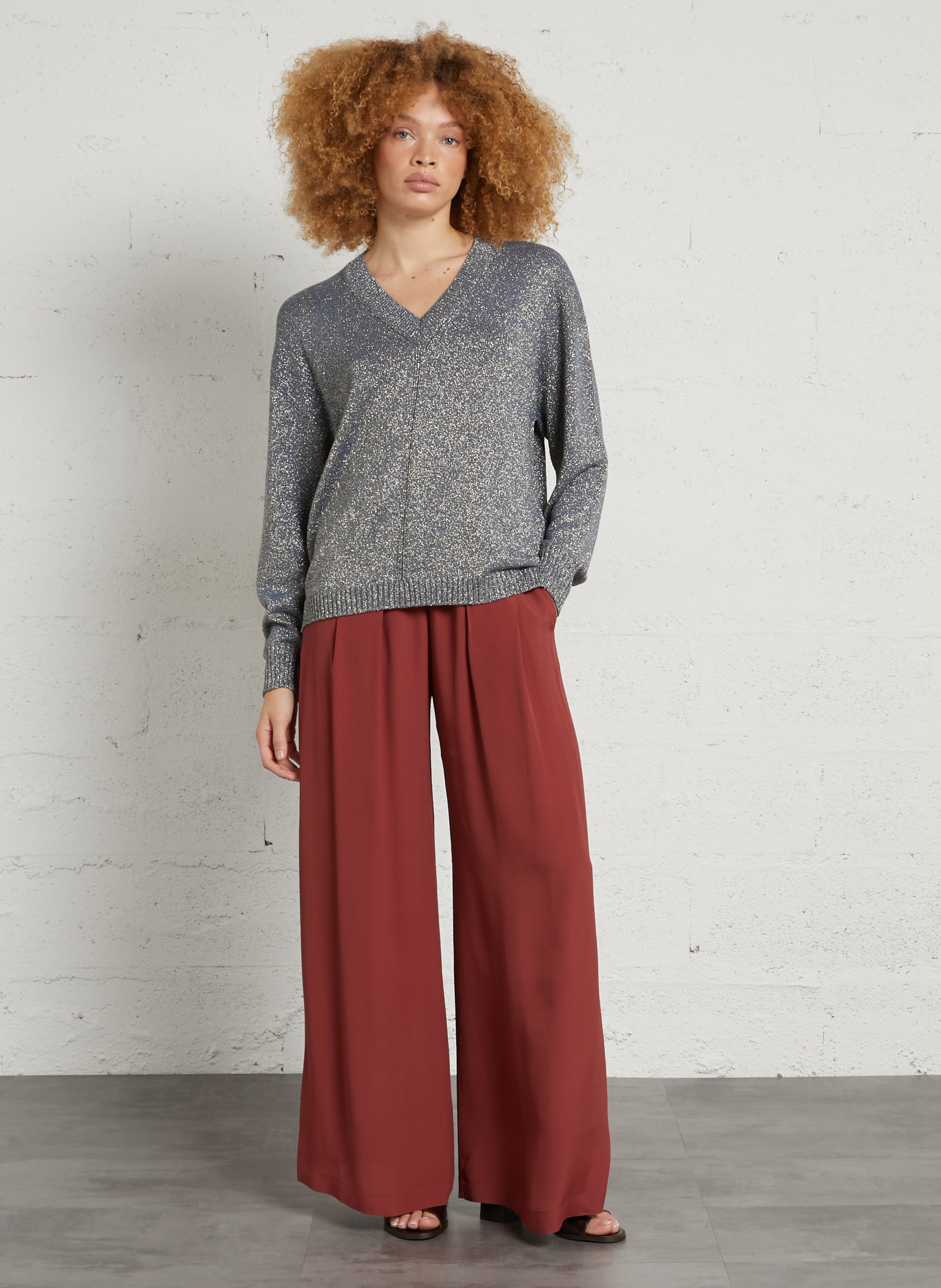 Wide trousers MOMONI Brown