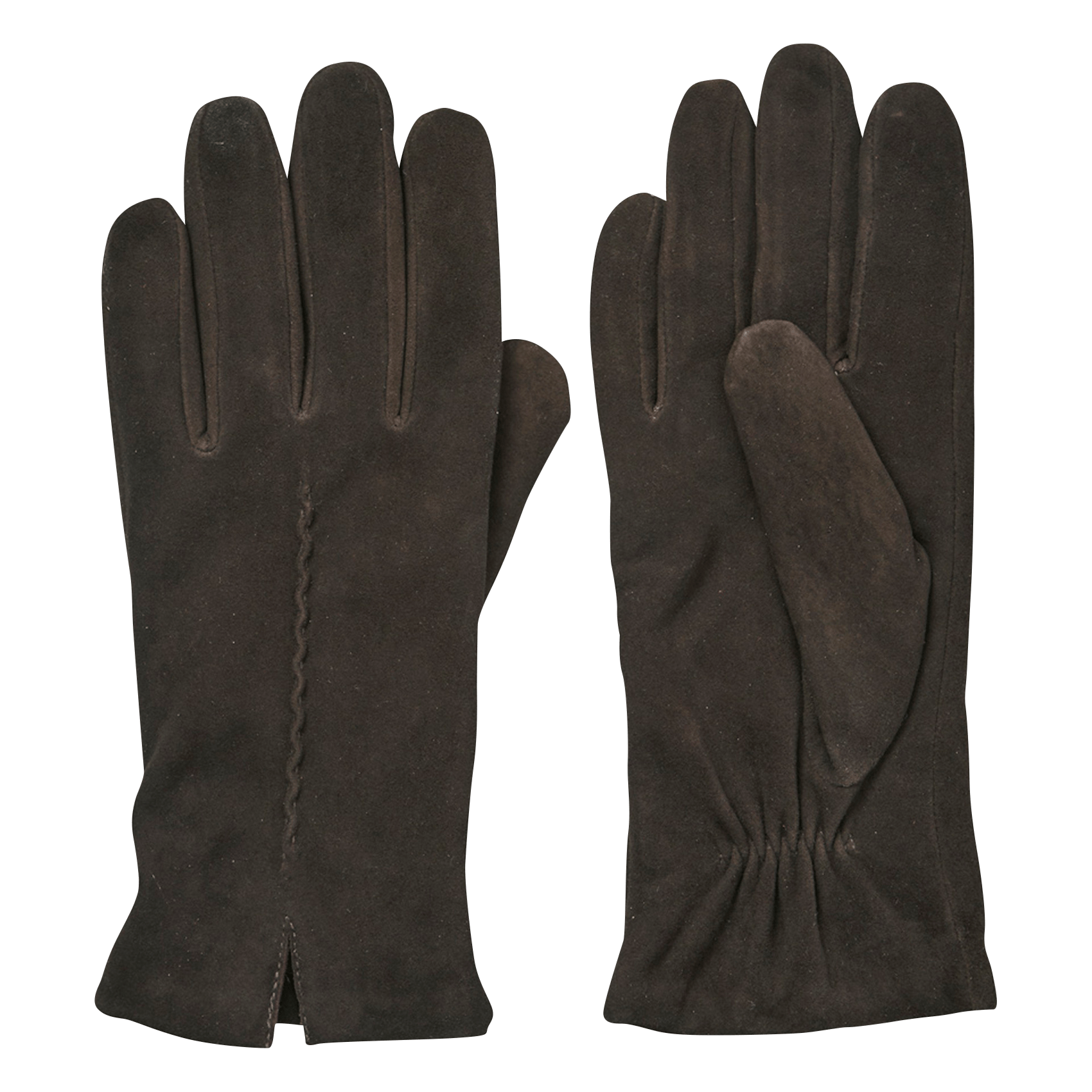 Einfarbige Lederhandschuhe BECKSONDERGAARD Braun
