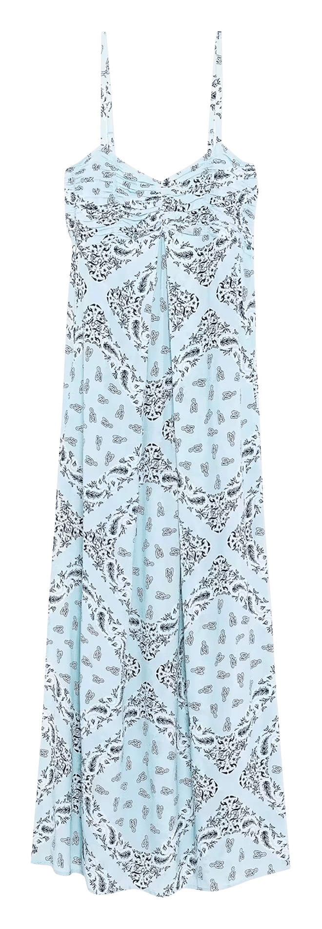 Robe longue col V imprimée ZADIG&VOLTAIRE Bleu