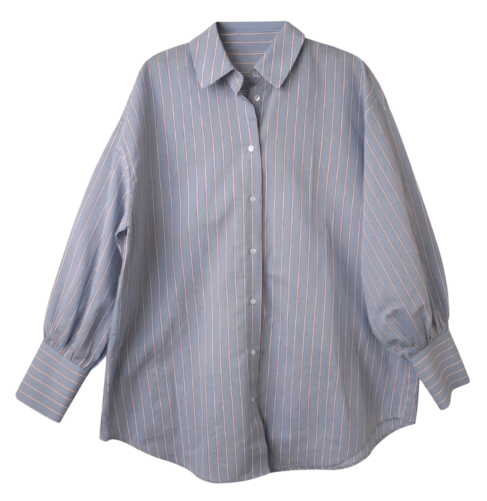 Loose-fit cotton shirt IKKS Blue