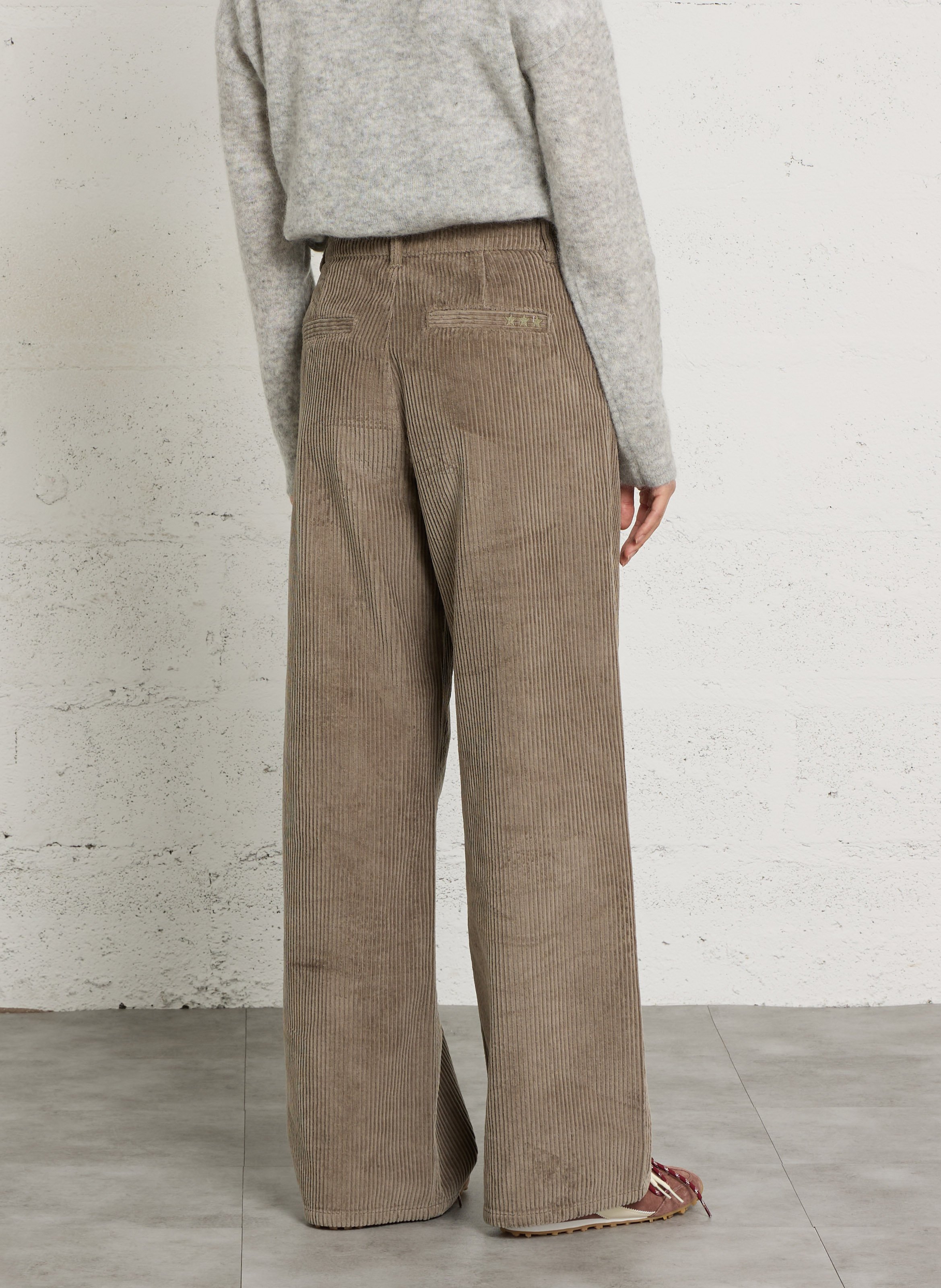 Weites Cordhose aus Baumwolle SUD EXPRESS Grun