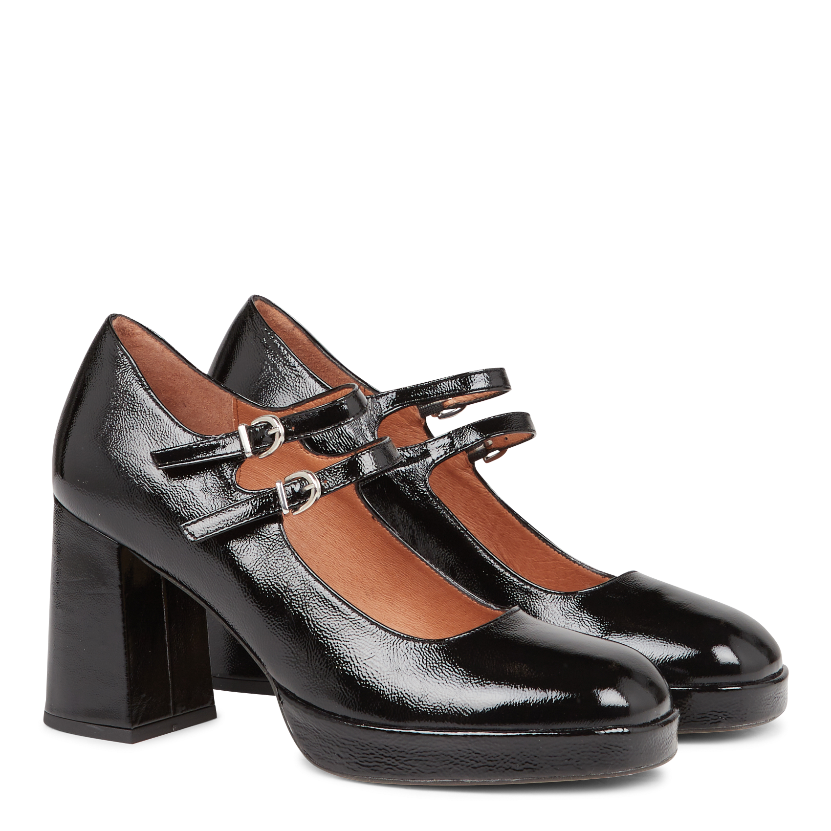 Spangenpumps aus Lackleder JONAK Schwarz