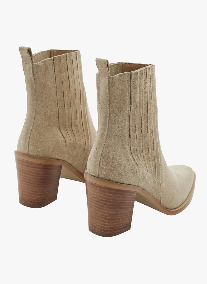 Bottines top beige minelli