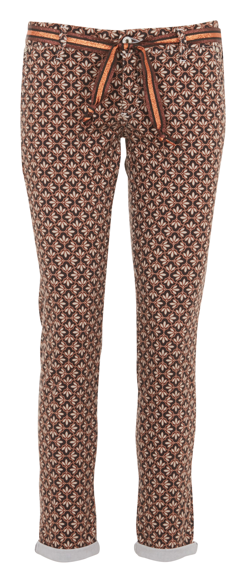 Pantalon chino en coton mélangé PLEASE Beige
