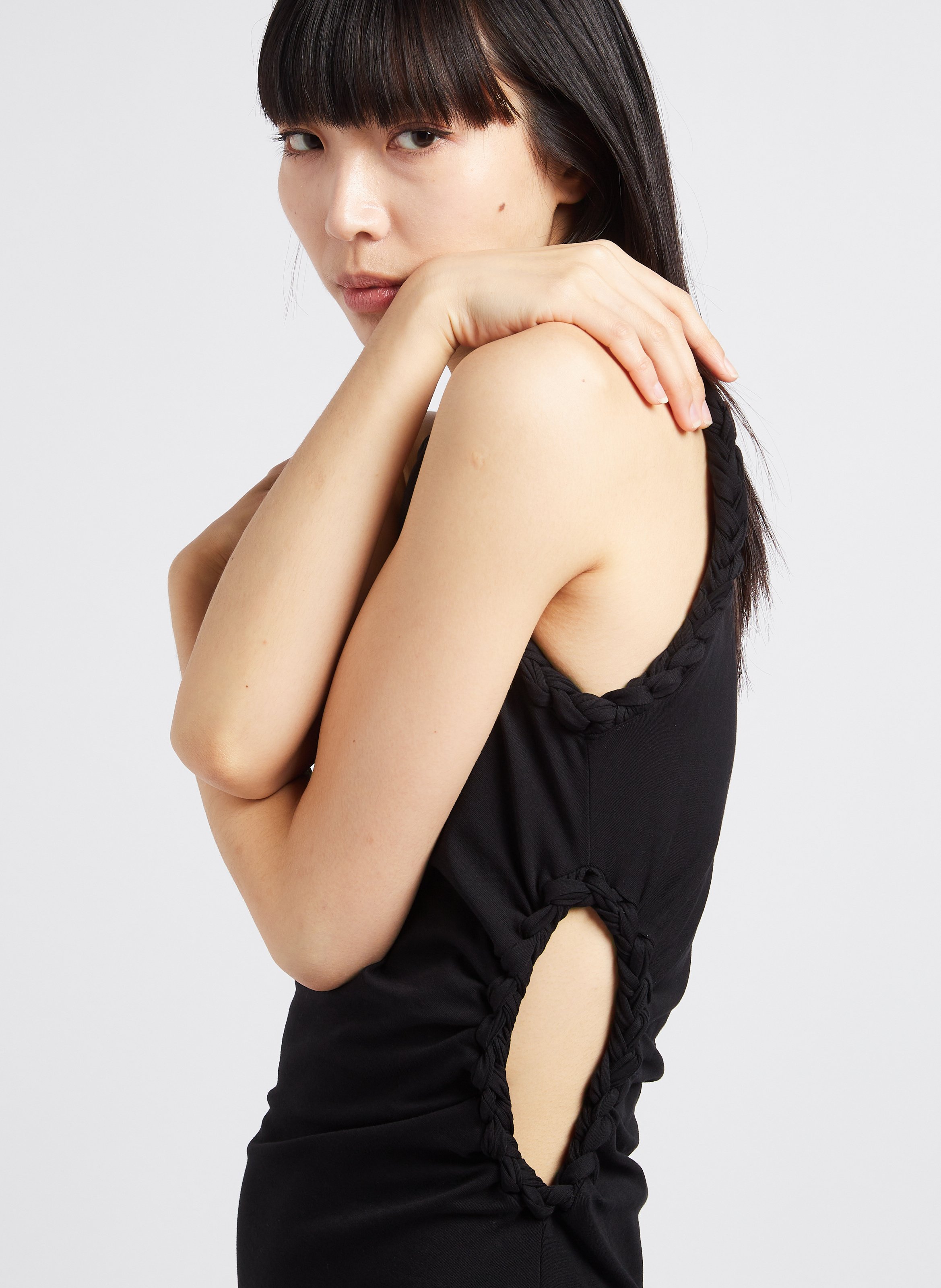 Robe longue tressée en coton mélangé IRO Noir