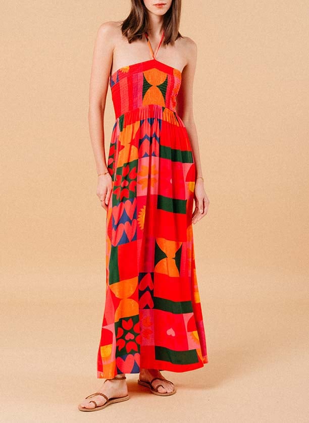 Abito lungo bustier GRACE ET MILA Rosso