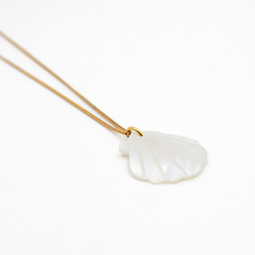 Bracelet Jonc Doré Avec Pendentif Coquillage - Marque Atelier Des Dames - Neuf Avec étiquettes