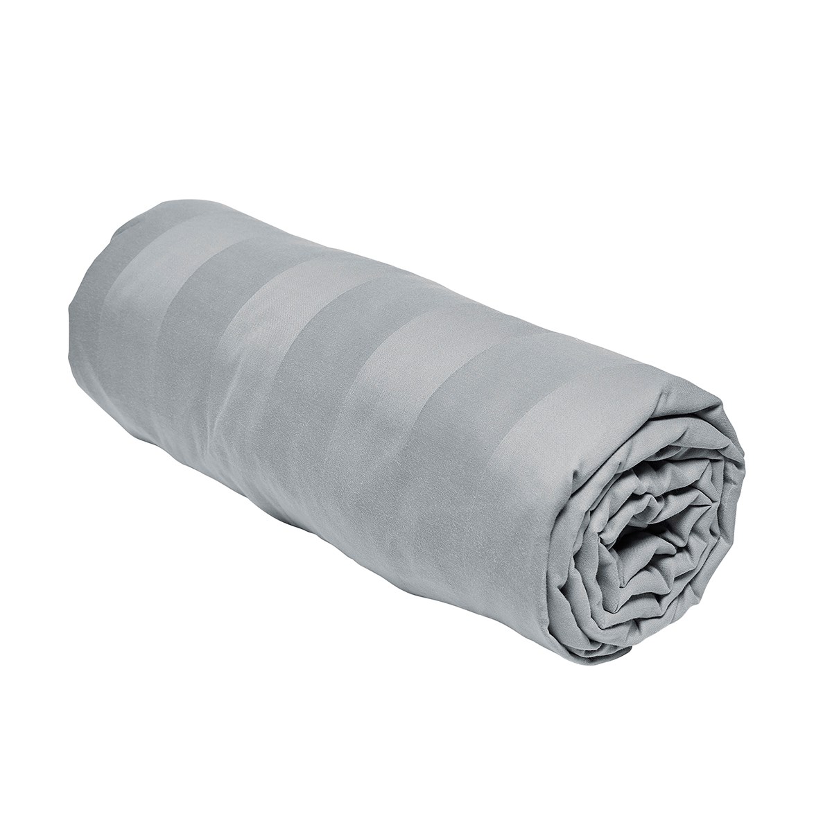 Solid color fitted sheet in cotton TODAY LINGE DE MAISON Grey