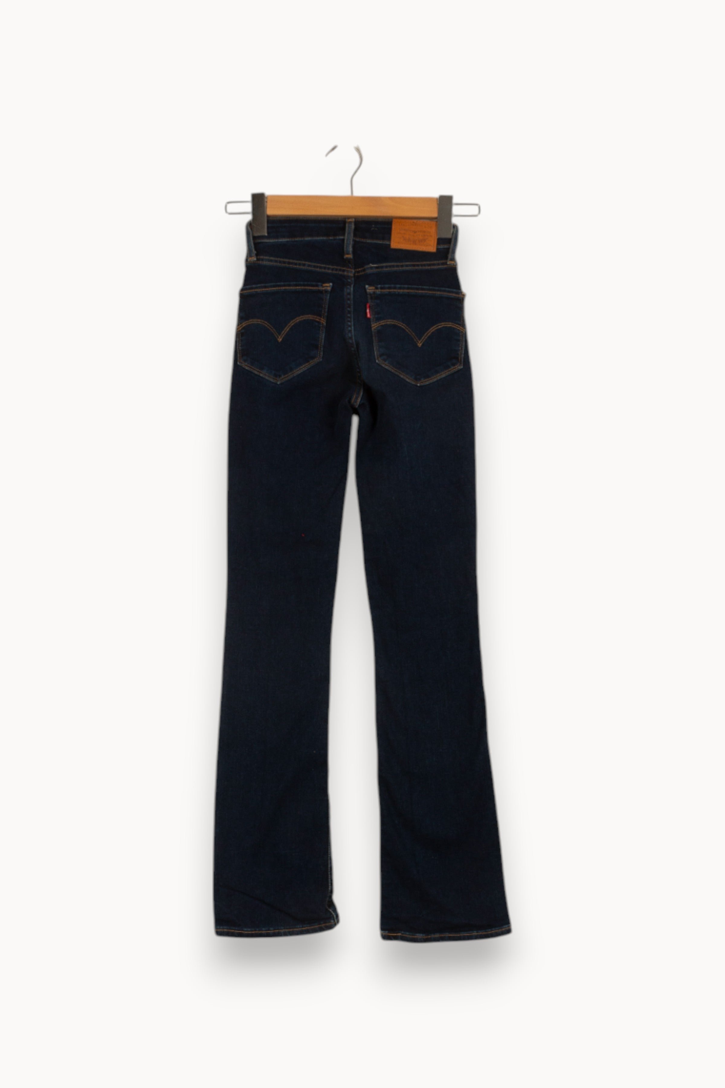 Cropped slim jeans with studs LEVI'S - Seconde main Blue