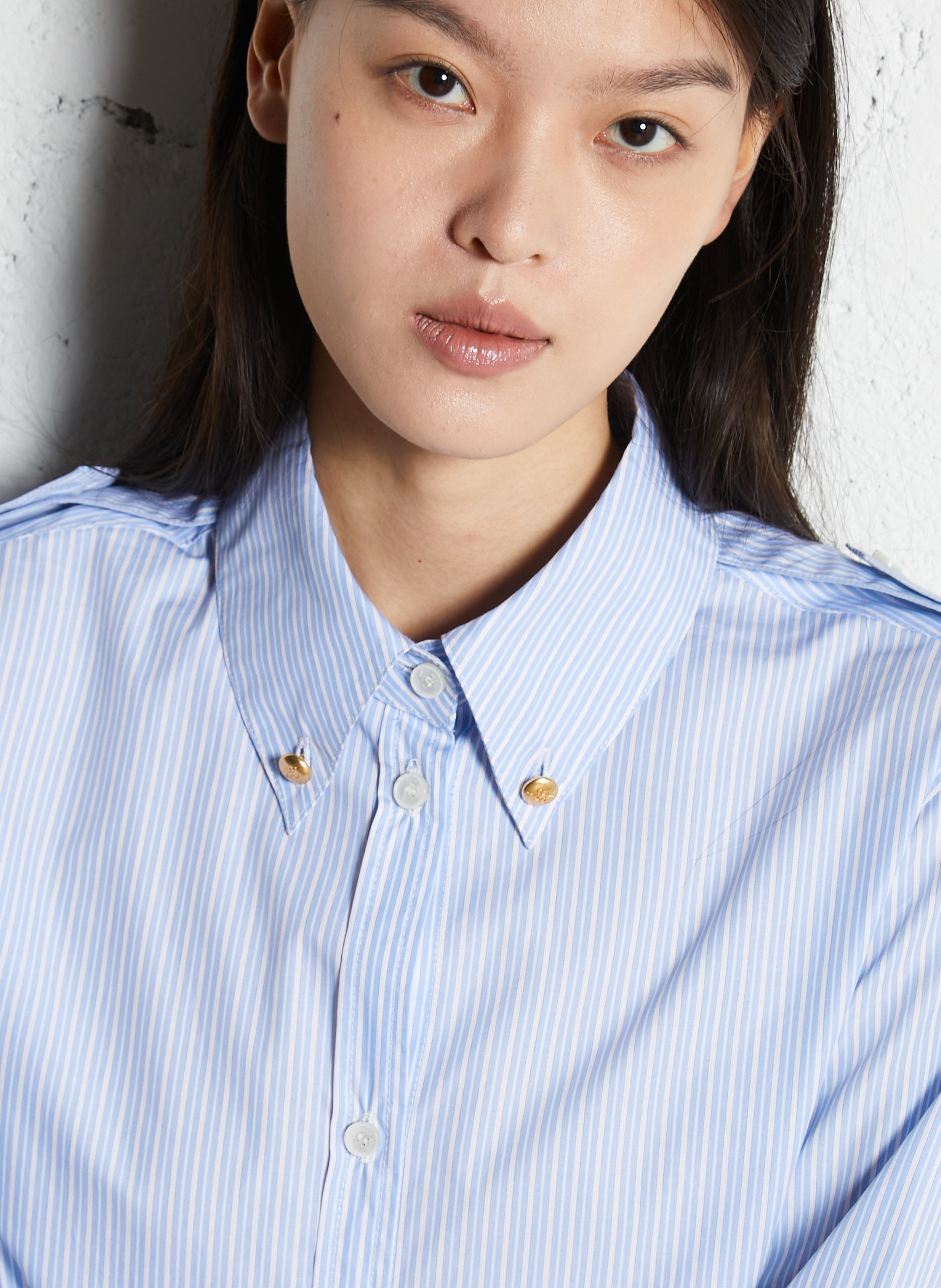 Colonel - Einfarbiges Hemd LAURENCE BRAS Blau