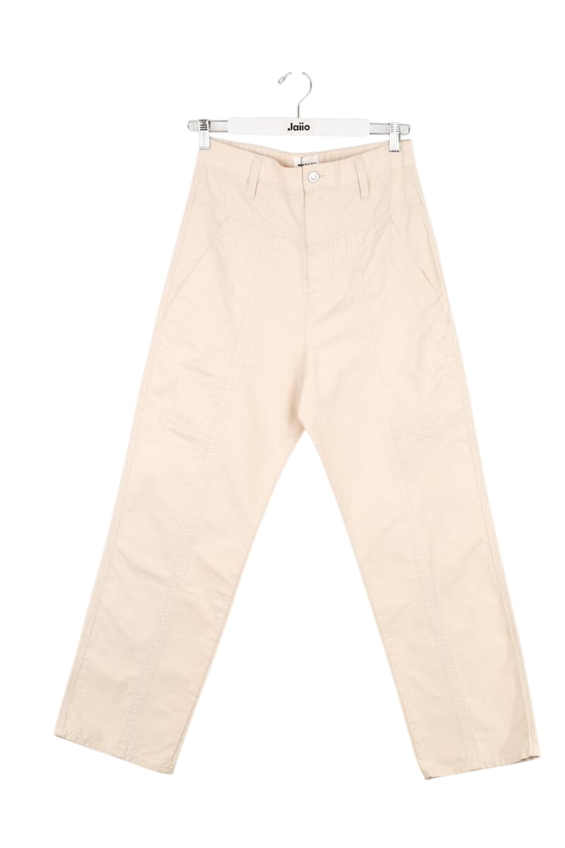 Cotton pants ISABEL MARANT ÉTOILE - SECONDE MAIN White