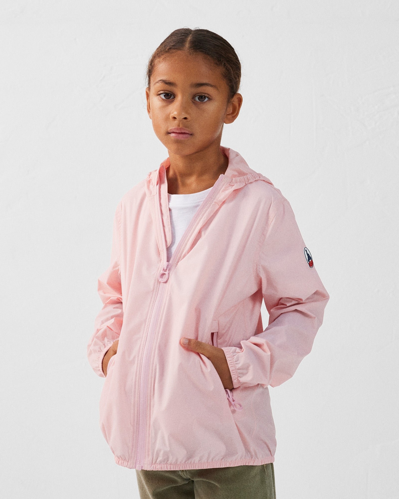 Packable children's raincoat JOTT Pink