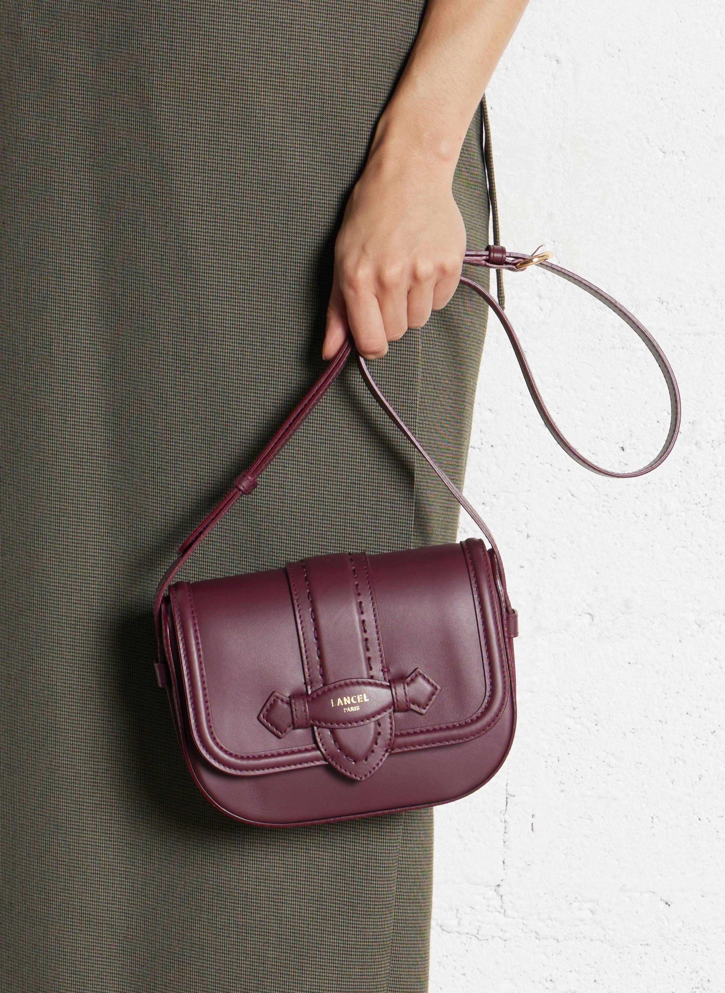 Brieftasche aus Leder LANCEL Pflaume