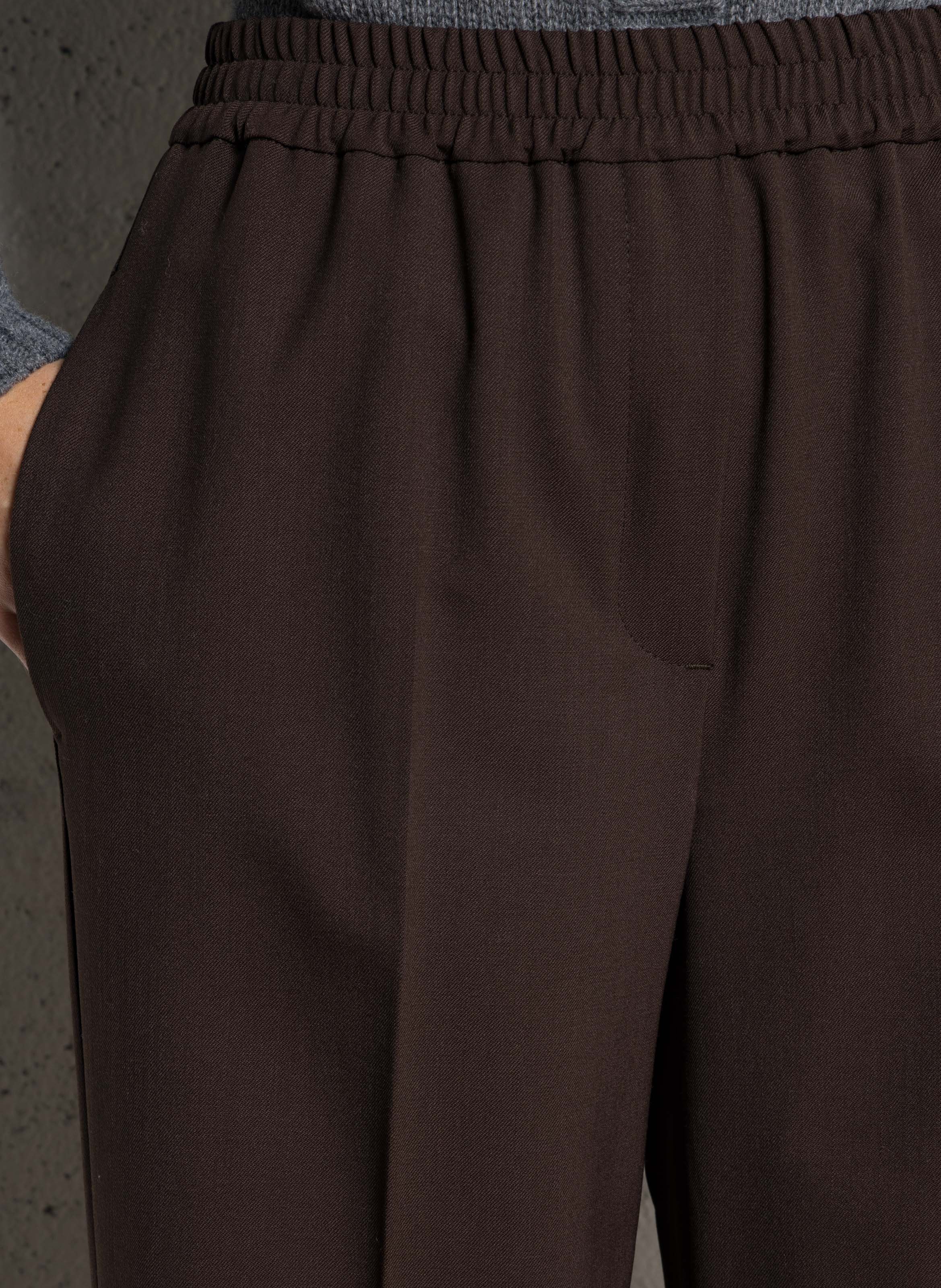 Wide trousers MAX MARA WEEK END Brown