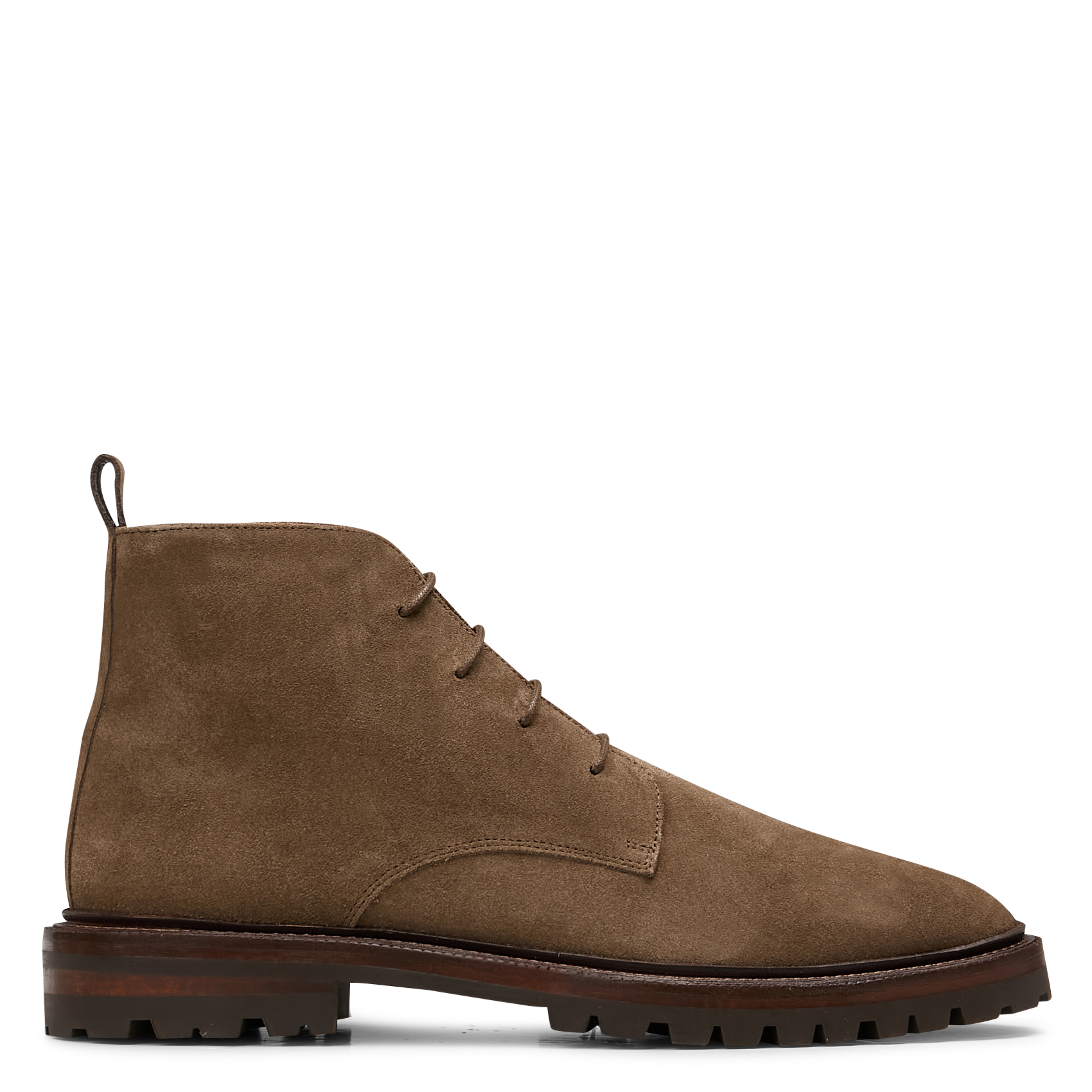 Boots à lacets en cuir suédé BOBBIES Marron