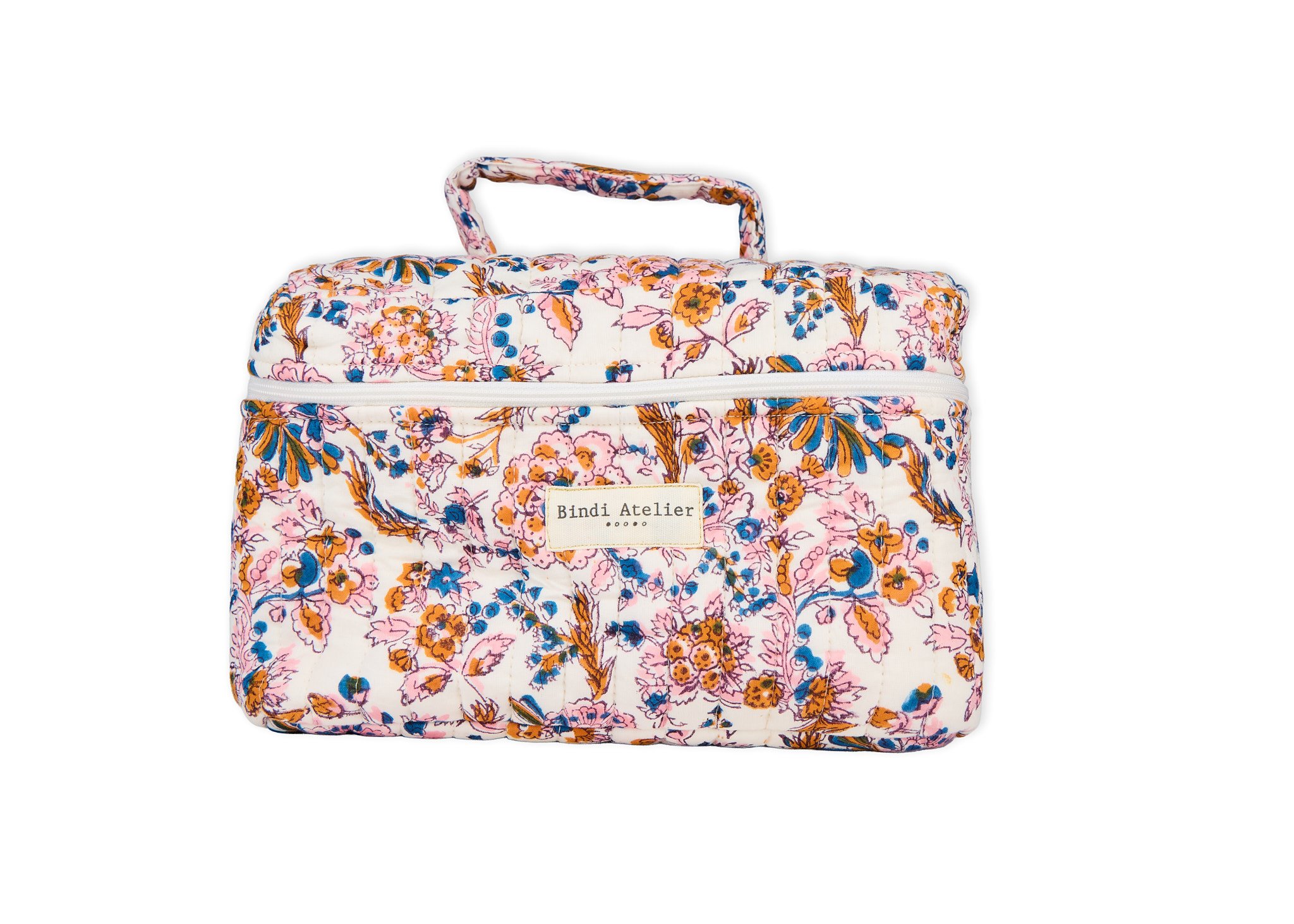 Kiala printed vanity case BINDI ATELIER White