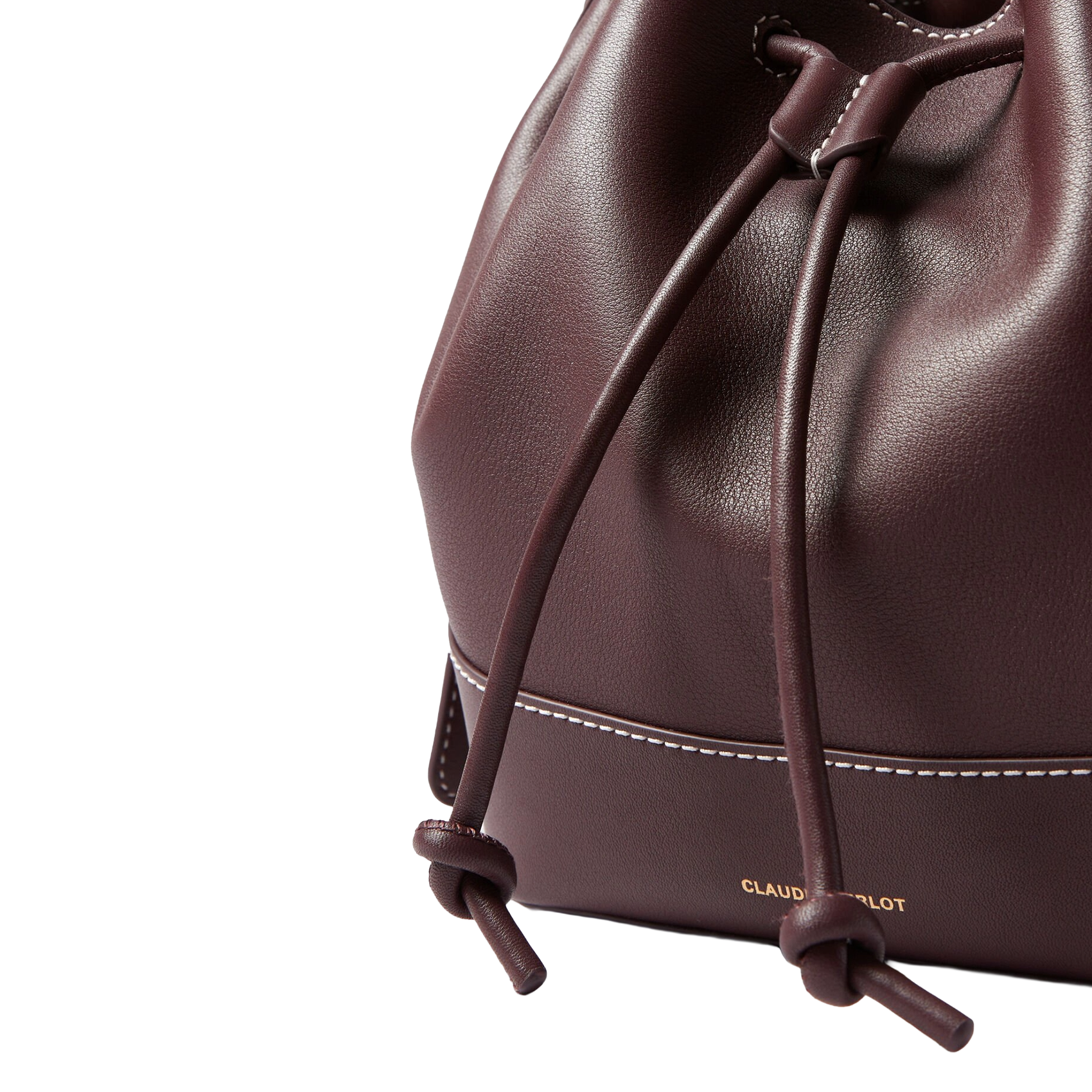 Sac bandoulière sceau en cuir CLAUDIE PIERLOT Rouge