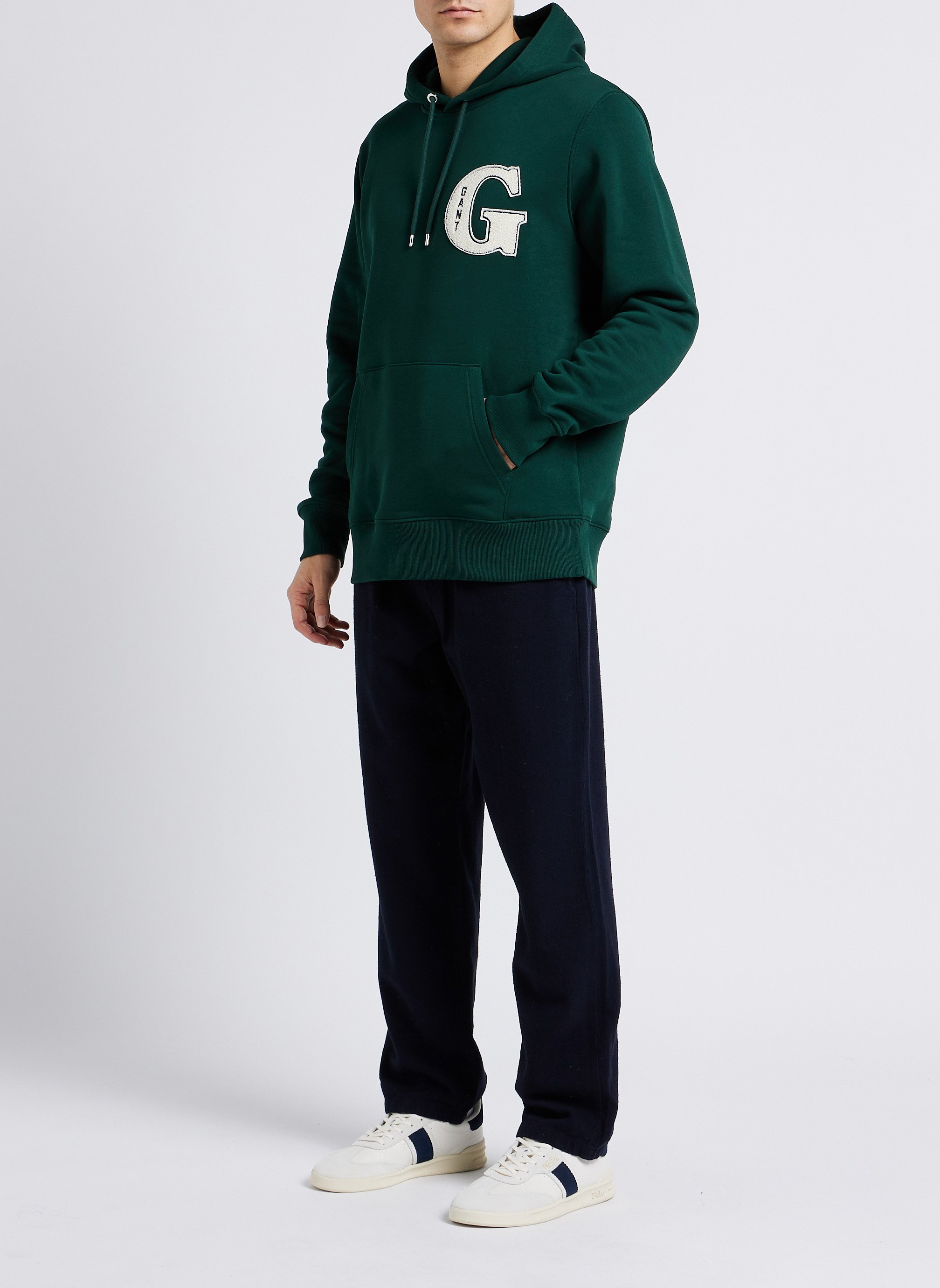 Pantalon droit en coton biologique KNOWLEDGE COTTON APPAREL Bleu