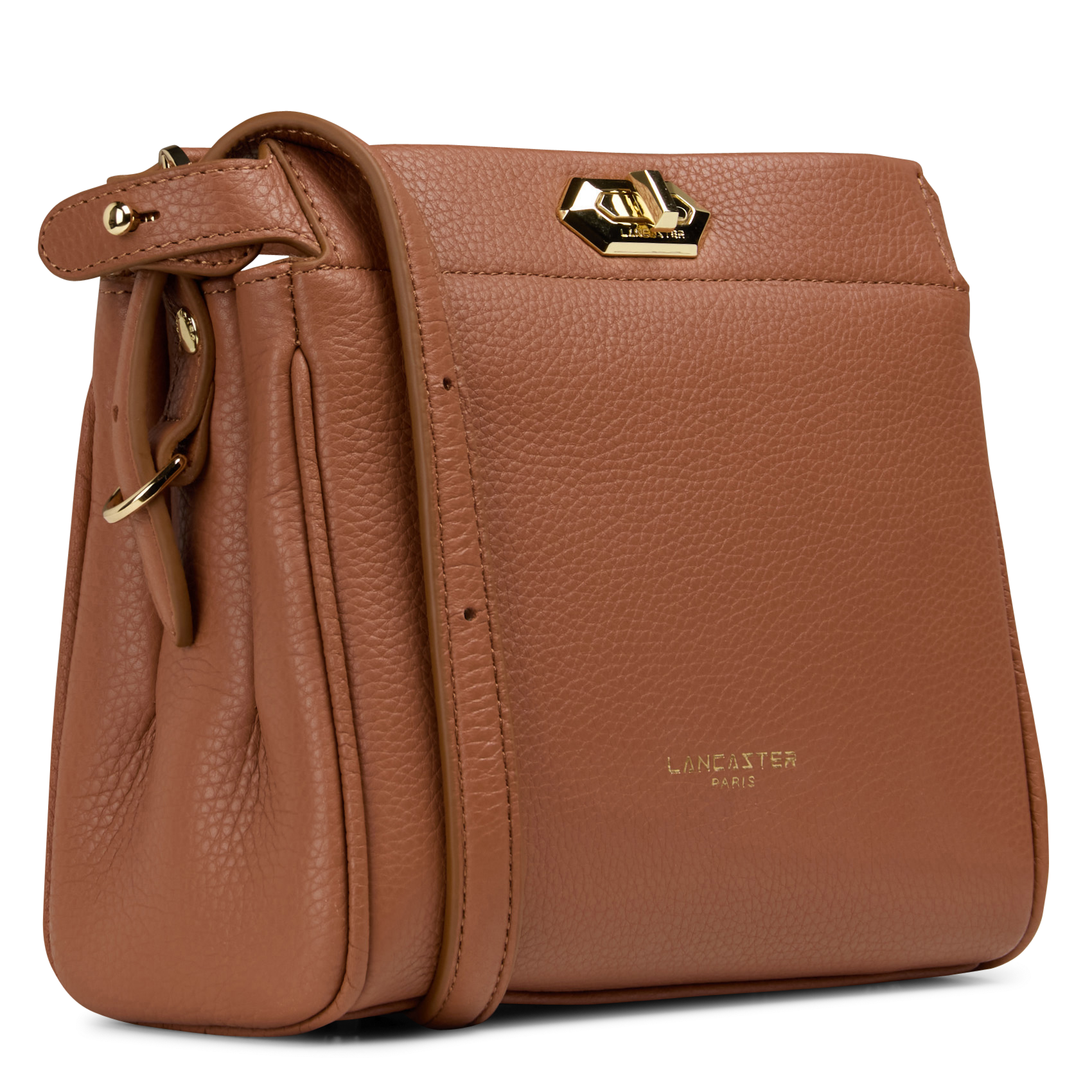 Dori leather shoulder bag LANCASTER PARIS Brown