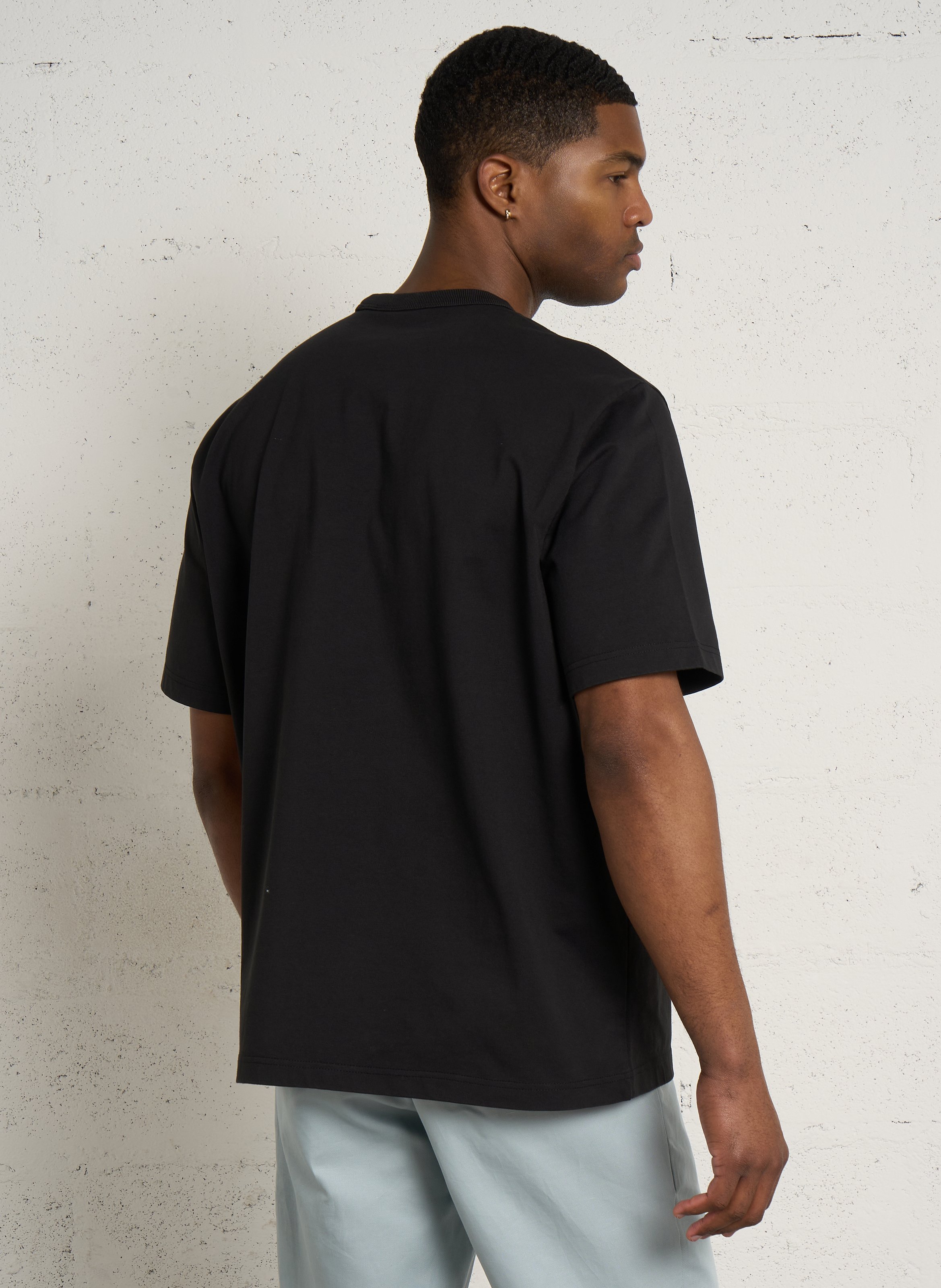 Oversize-T-Shirt aus Baumwolle mit Rundhalsausschnitt PAUL SMITH Schwarz