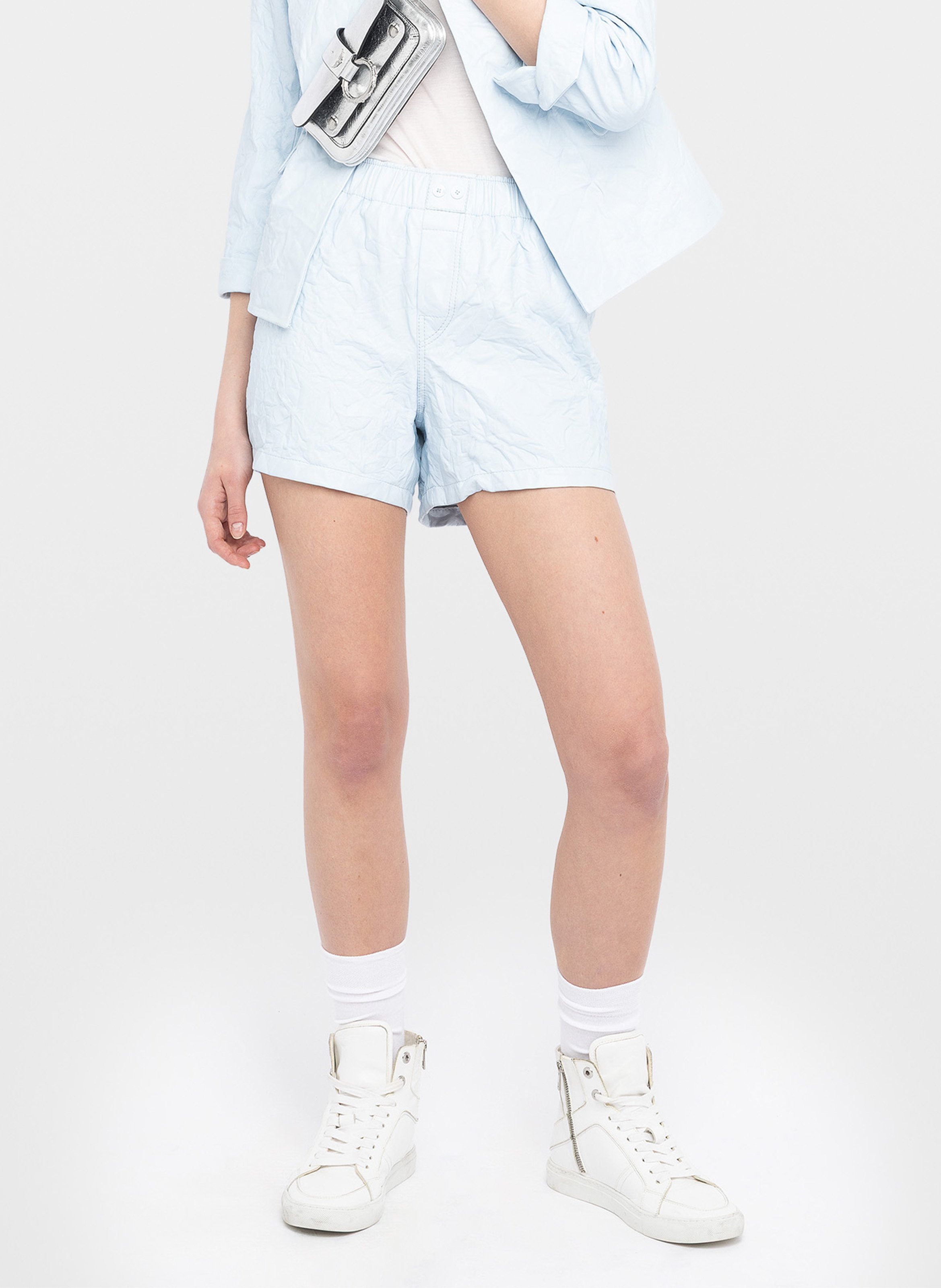 Short en cuir froissé  ZADIG&VOLTAIRE Blauw