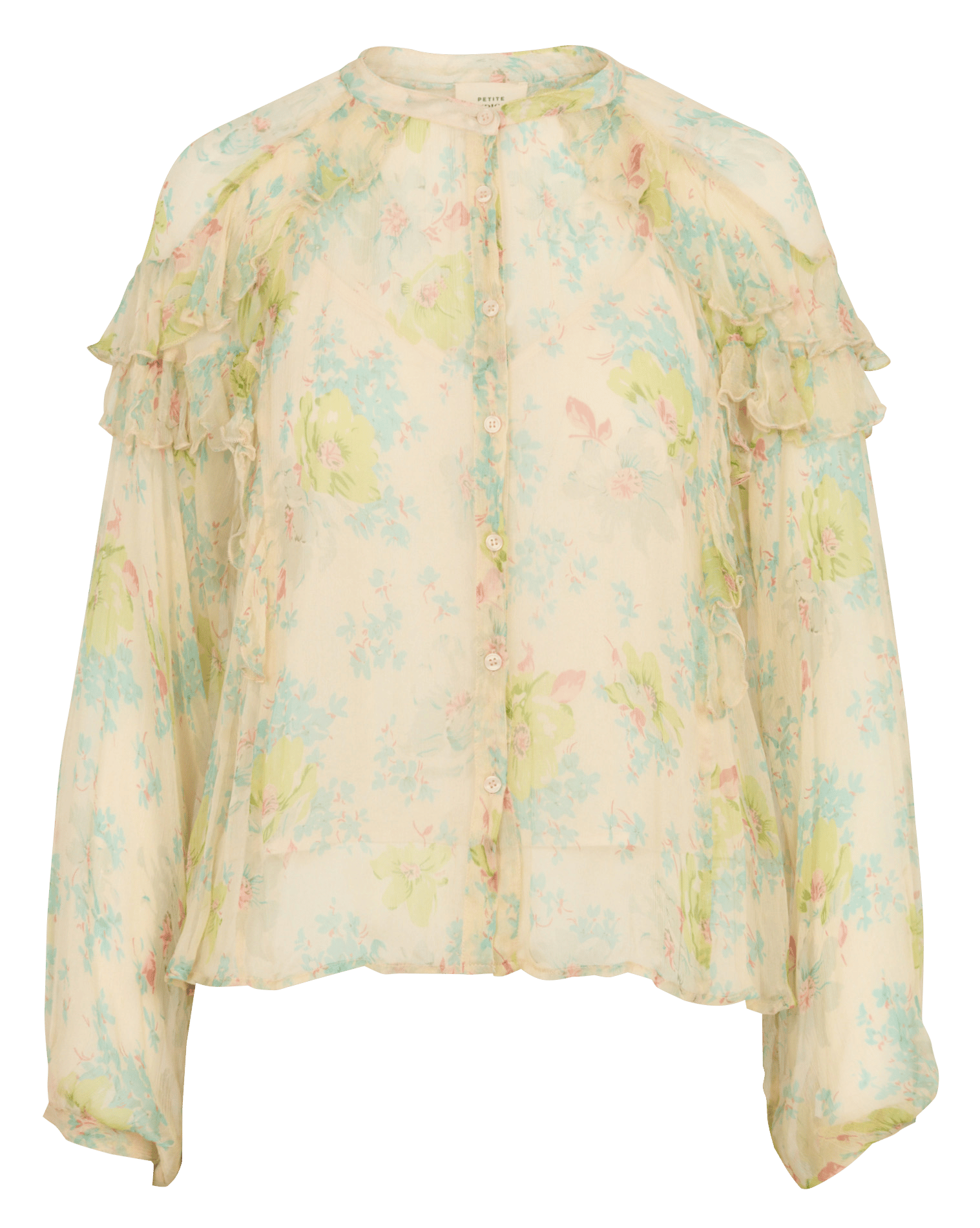 Chemise ample col mao imprimée PETITE MENDIGOTE Multicolore