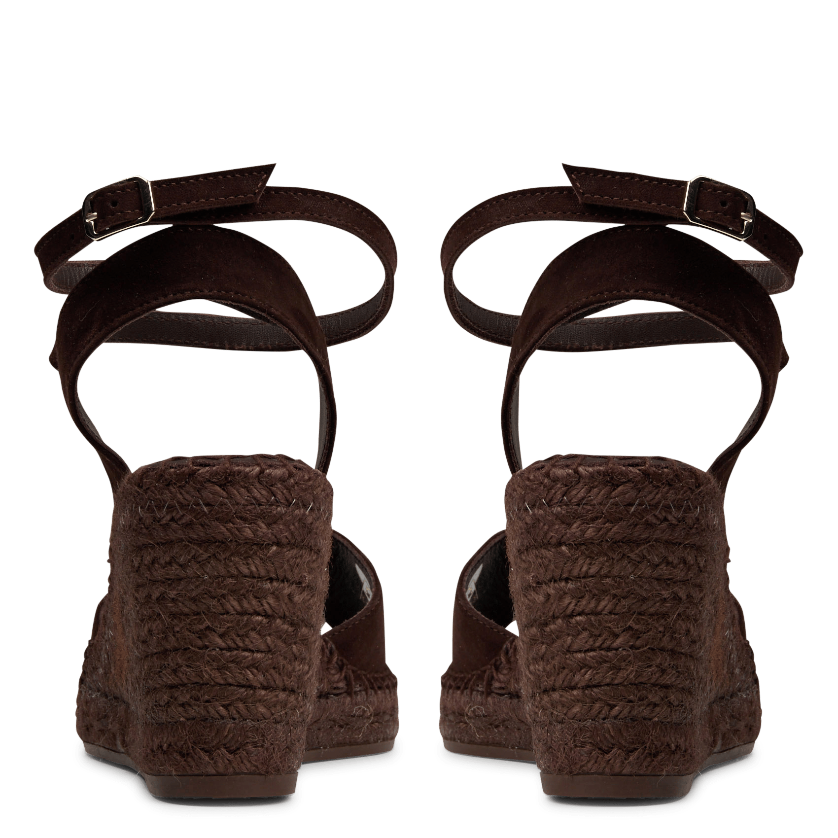 Soft leather wedge sandals MELLOW YELLOW Brown