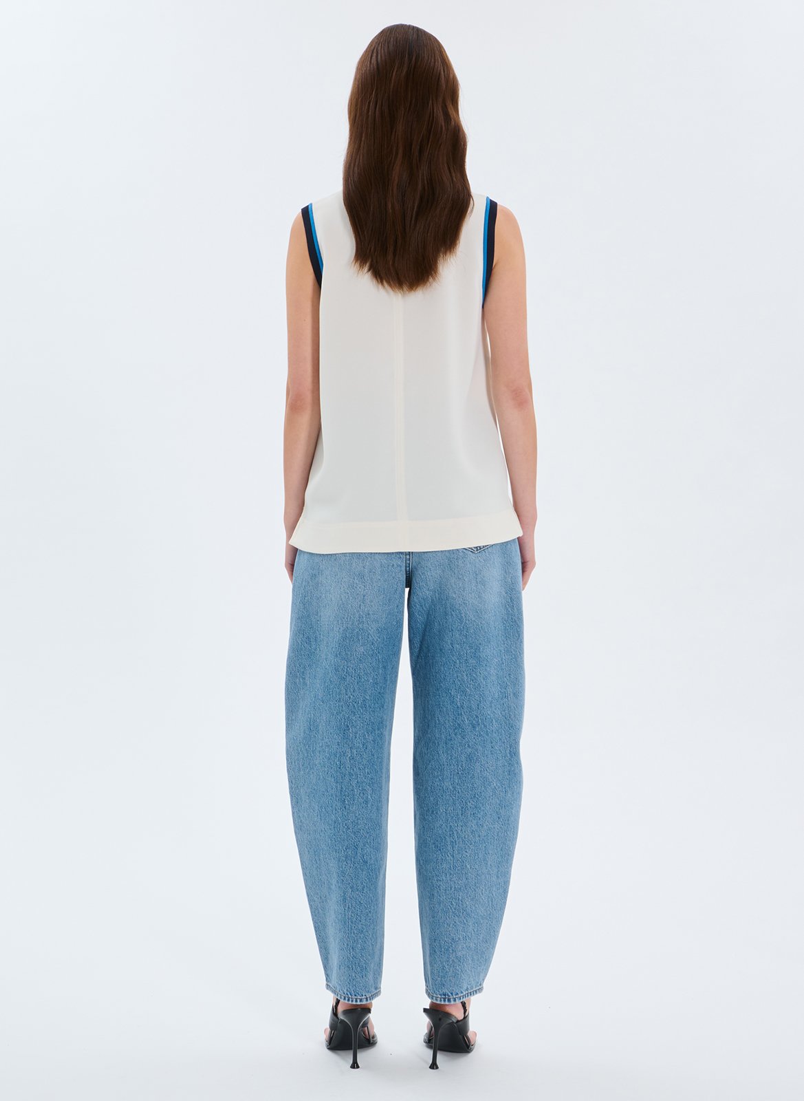 Top oversize col rond ZAPA Blanc