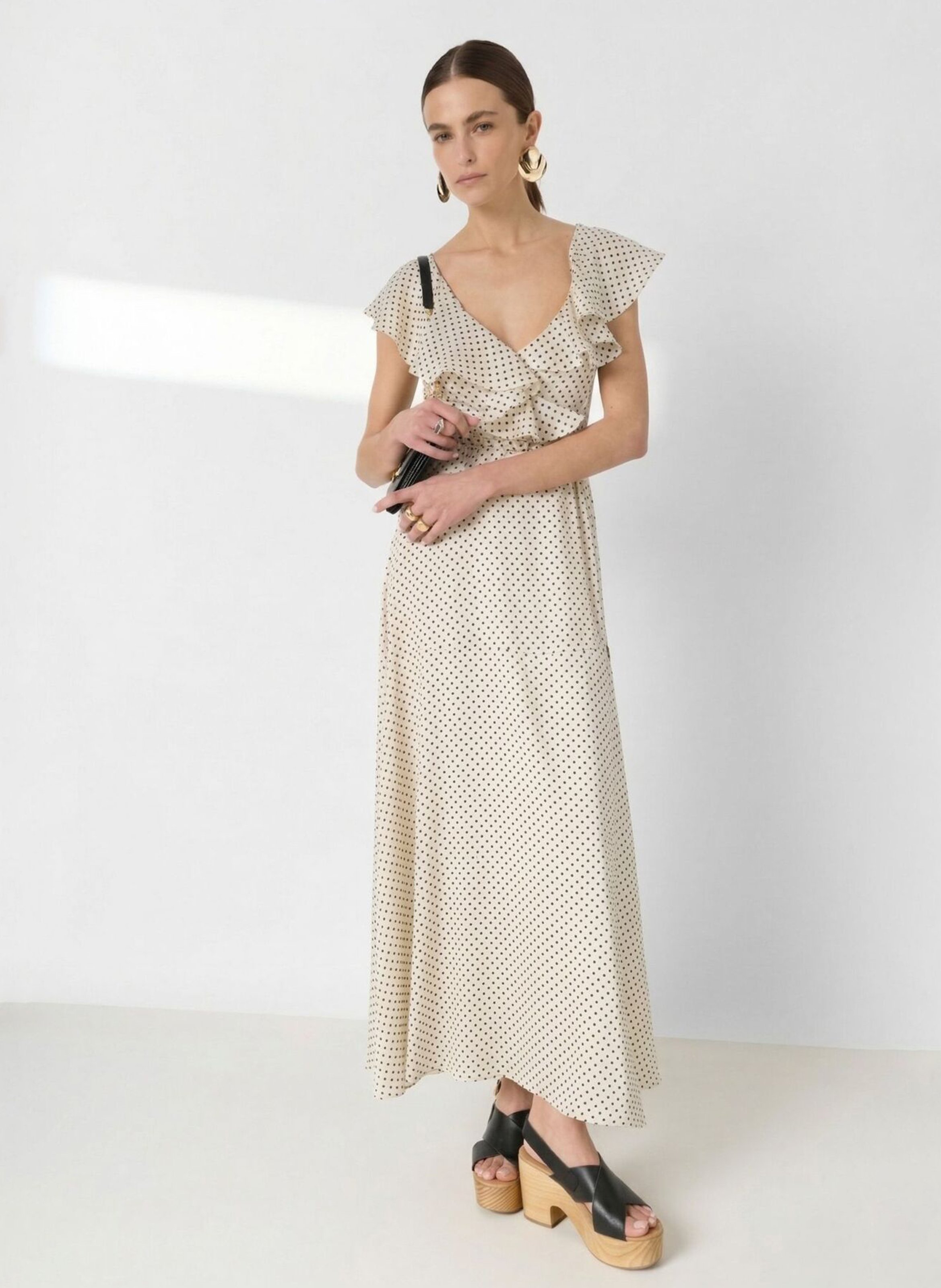 Robe longue imprimée GERARD DAREL Beige