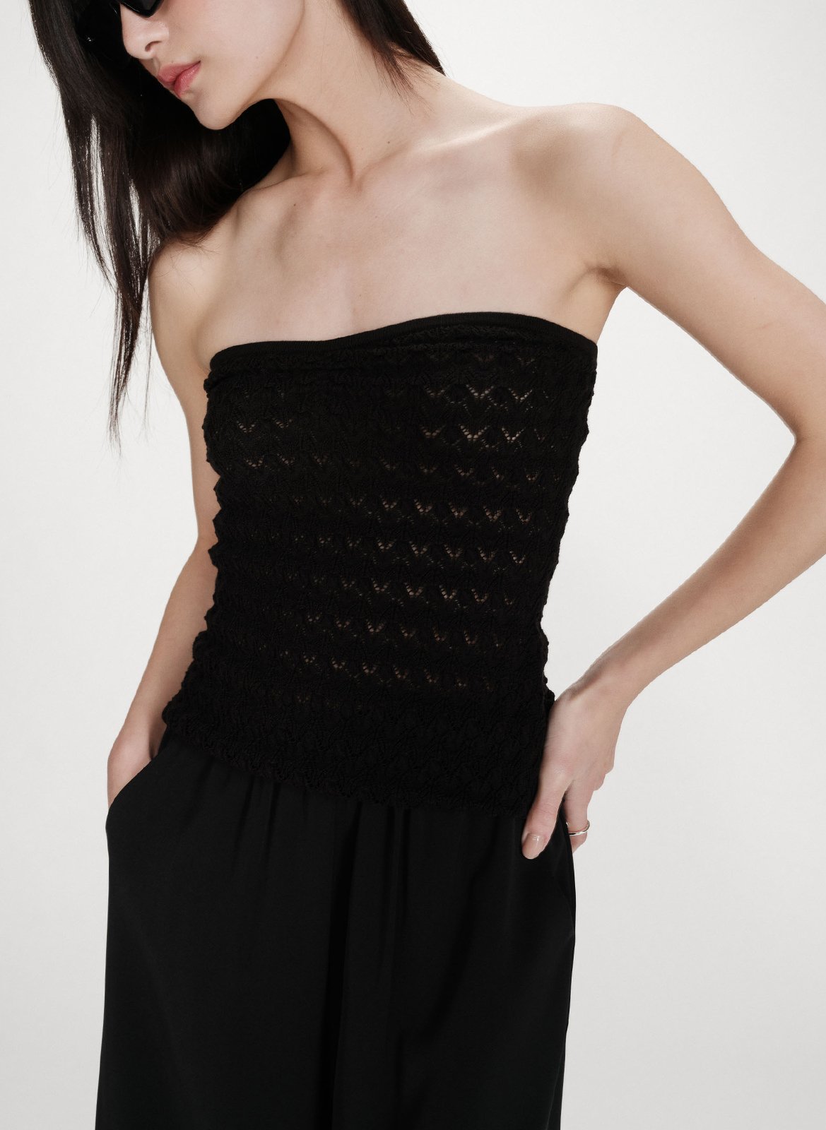 Top bustier GRACE ET MILA Noir