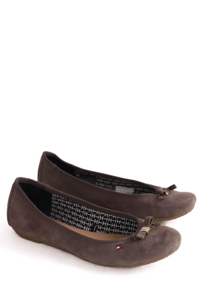 Ballet pumps TOMMY HILFIGER - SECONDE MAIN Brown