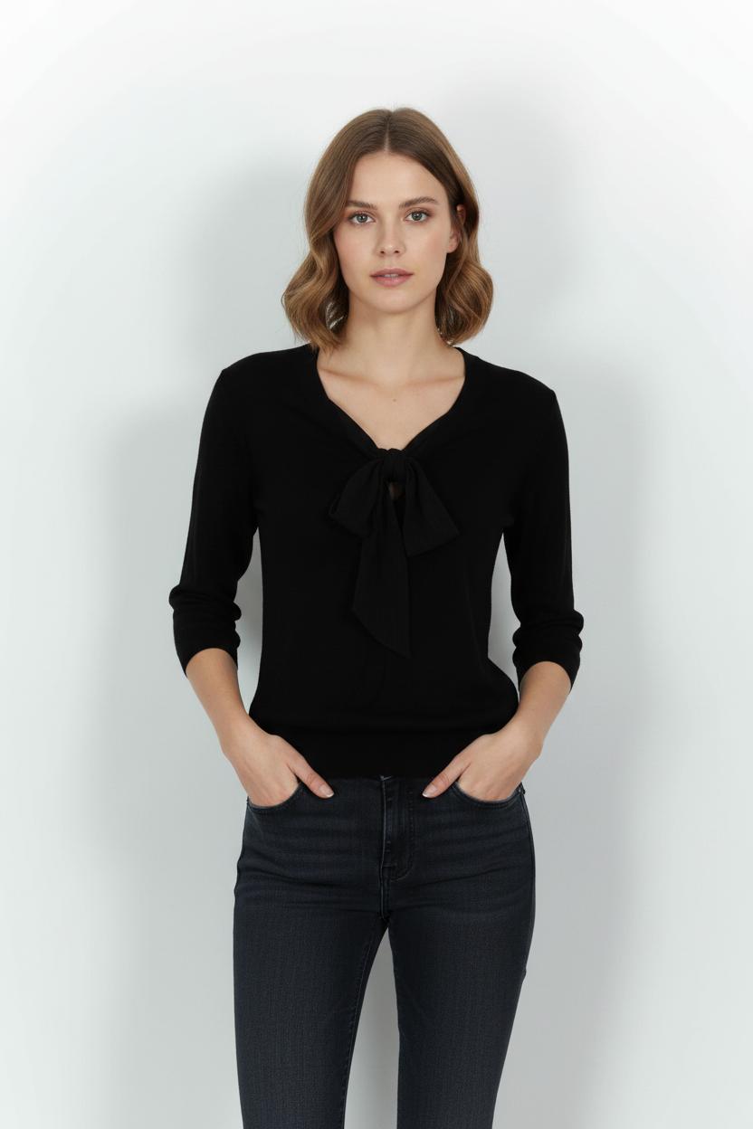 Blouse TARA JARMON - Seconde Main Noir