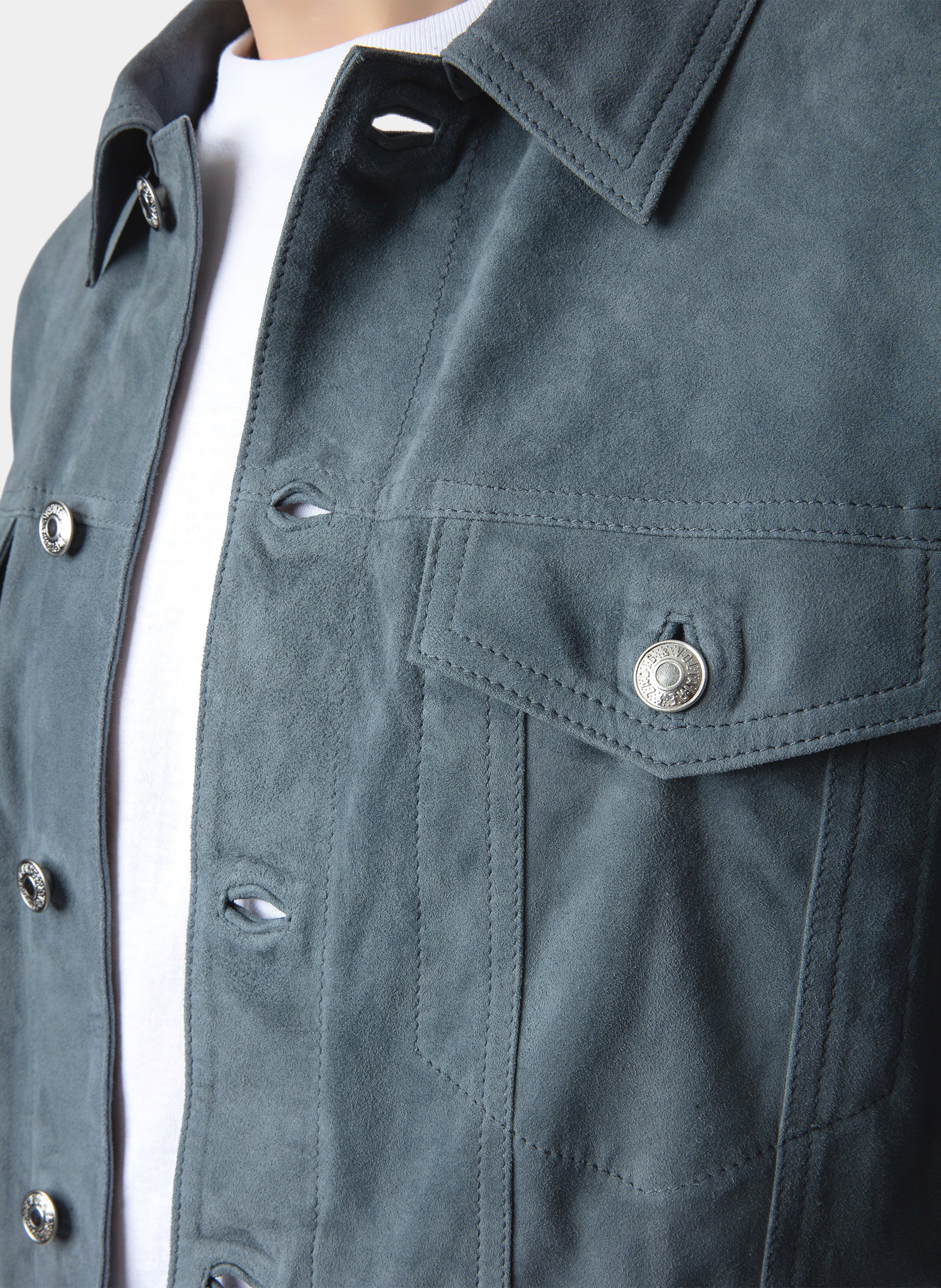Lammlederblouson mit klassischem Kragen ZADIG&VOLTAIRE Blau