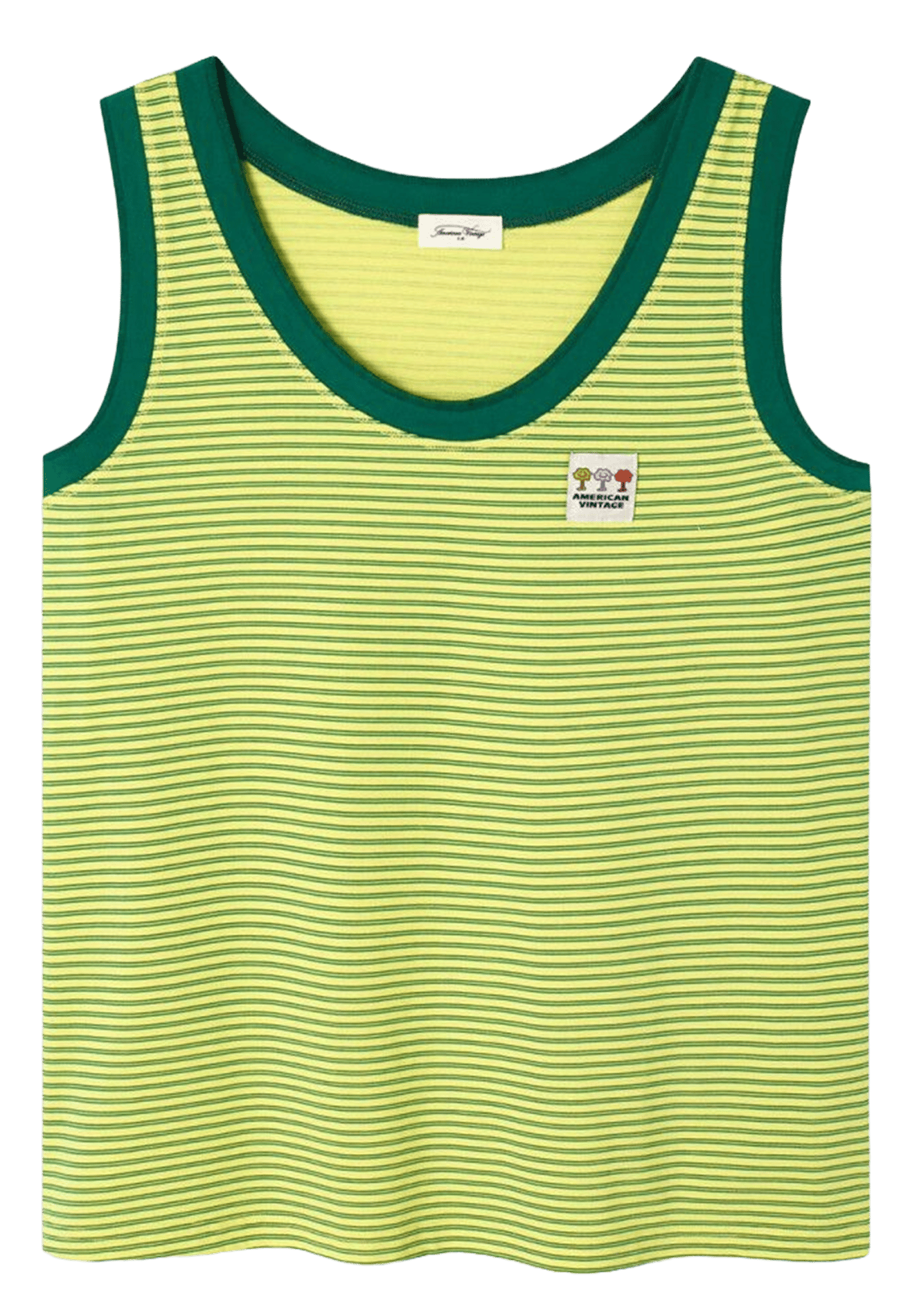 Striped cotton tank top AMERICAN VINTAGE