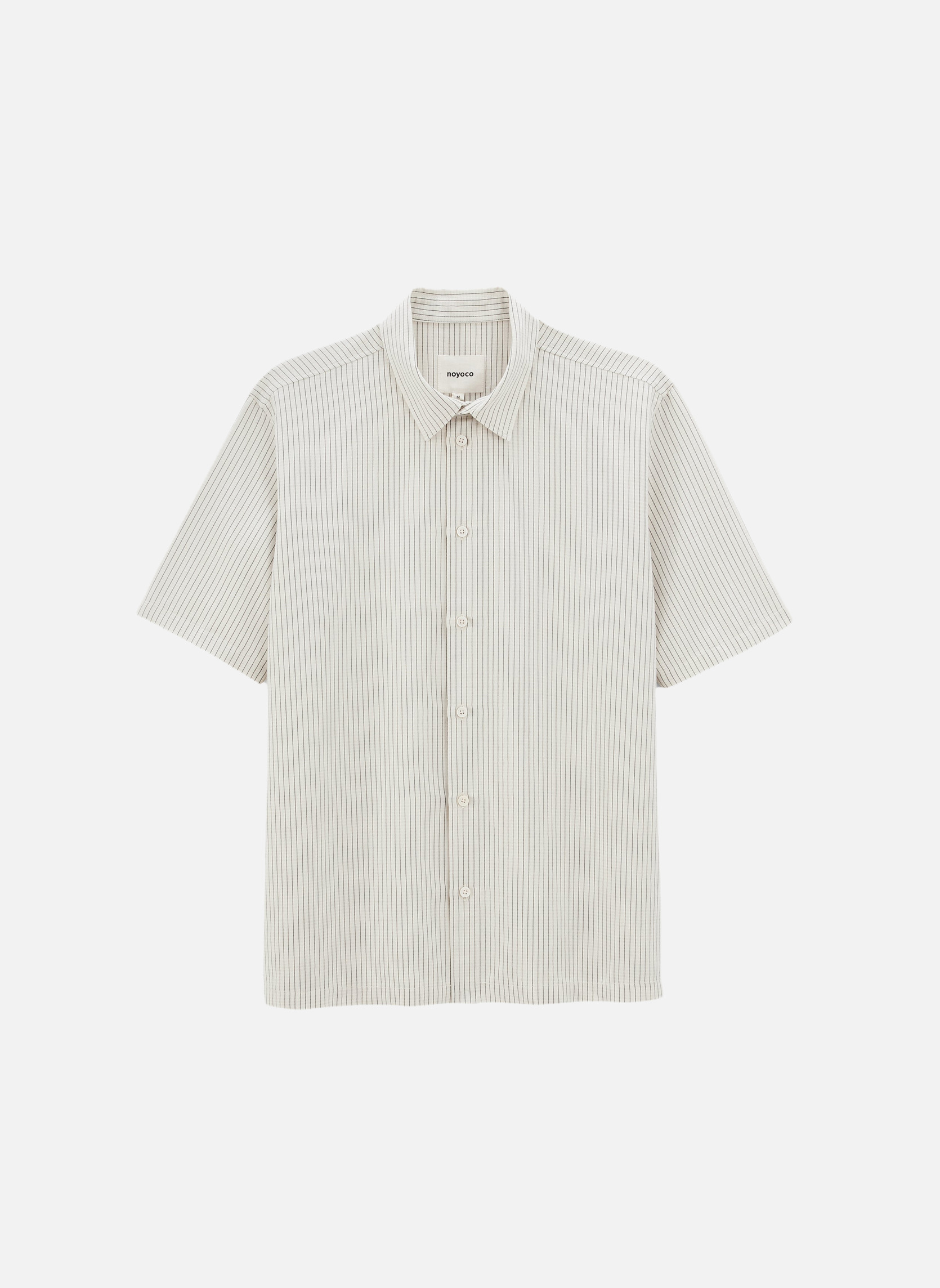 Fitted shirt Rio ecru stripes Noyoco Red