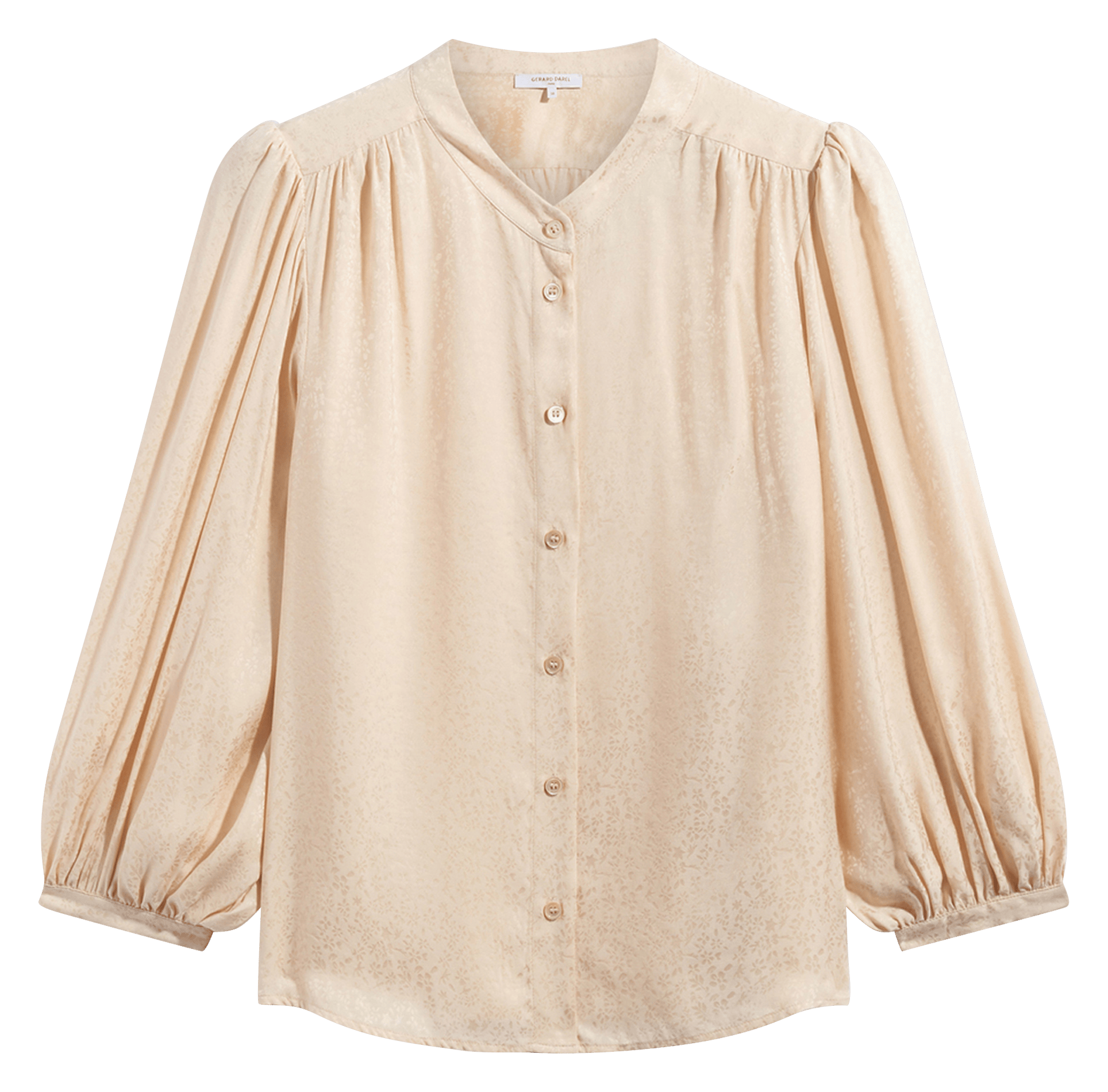 Fließende Bluse mit Jacquardmuster GERARD DAREL Beige