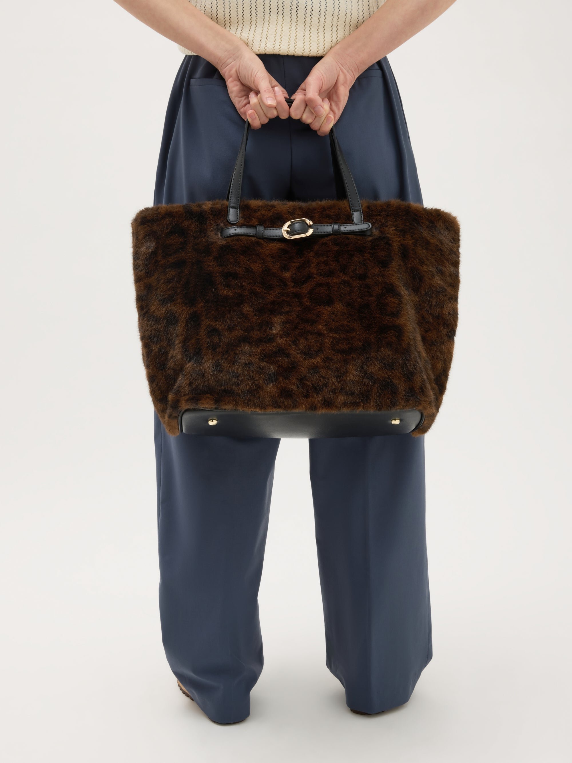 Oversized tote bag VANESSA WU Brown