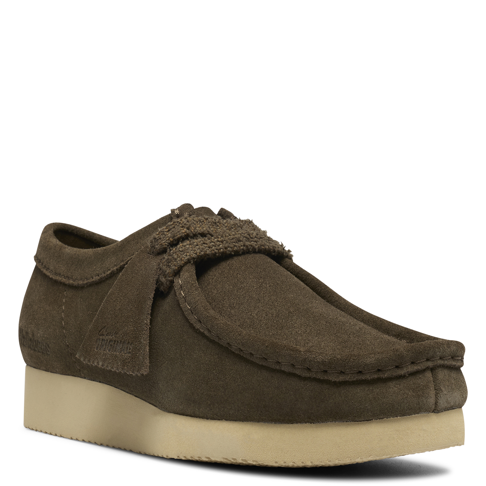 Square-toe suede leather ankle boots CLARKS Green