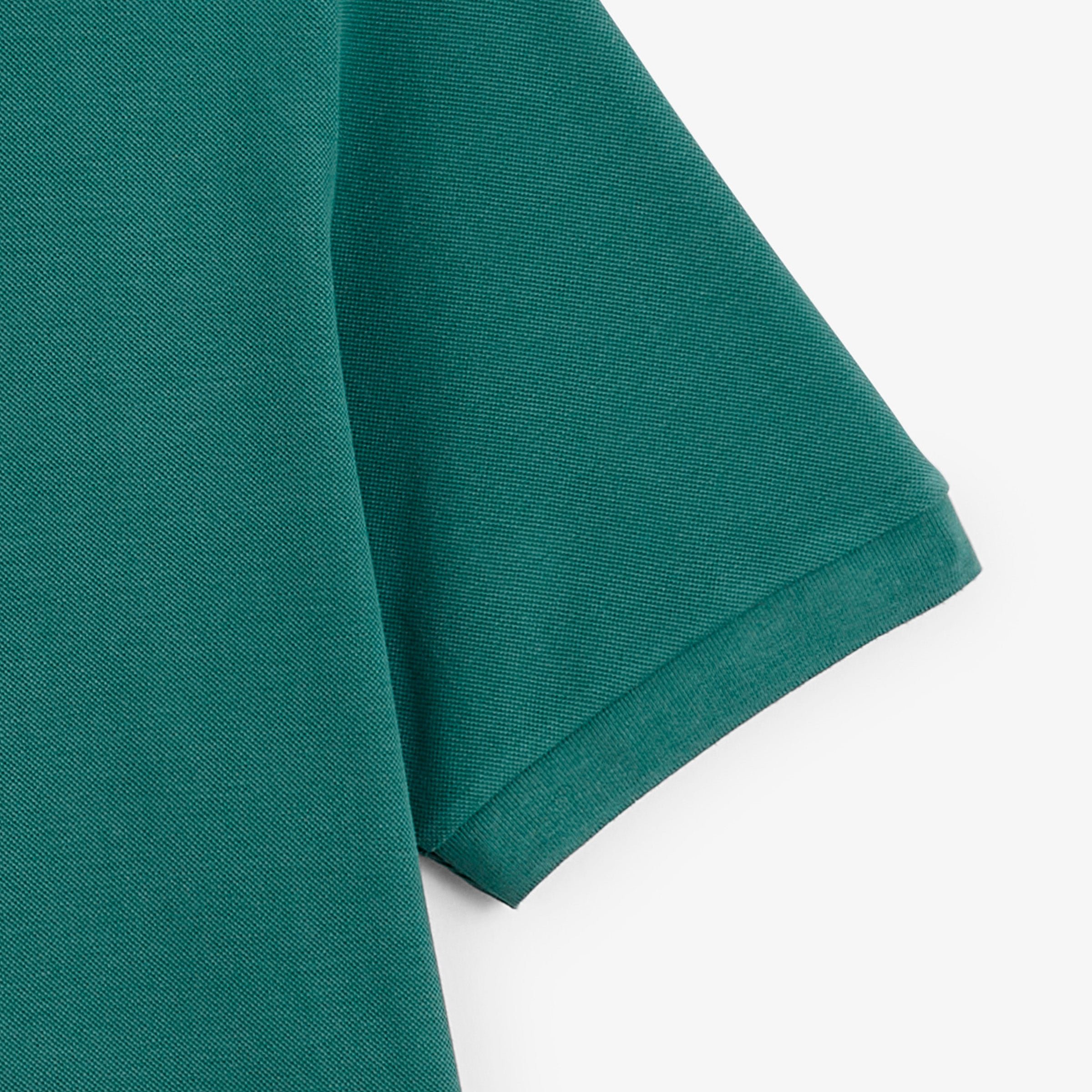 Short-sleeved Lucas piqué polo in green cotton SERGE BLANCO Green