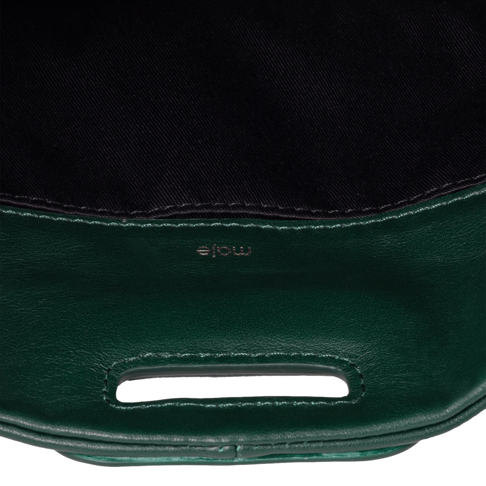 Leather shoulder bag MAJE Green