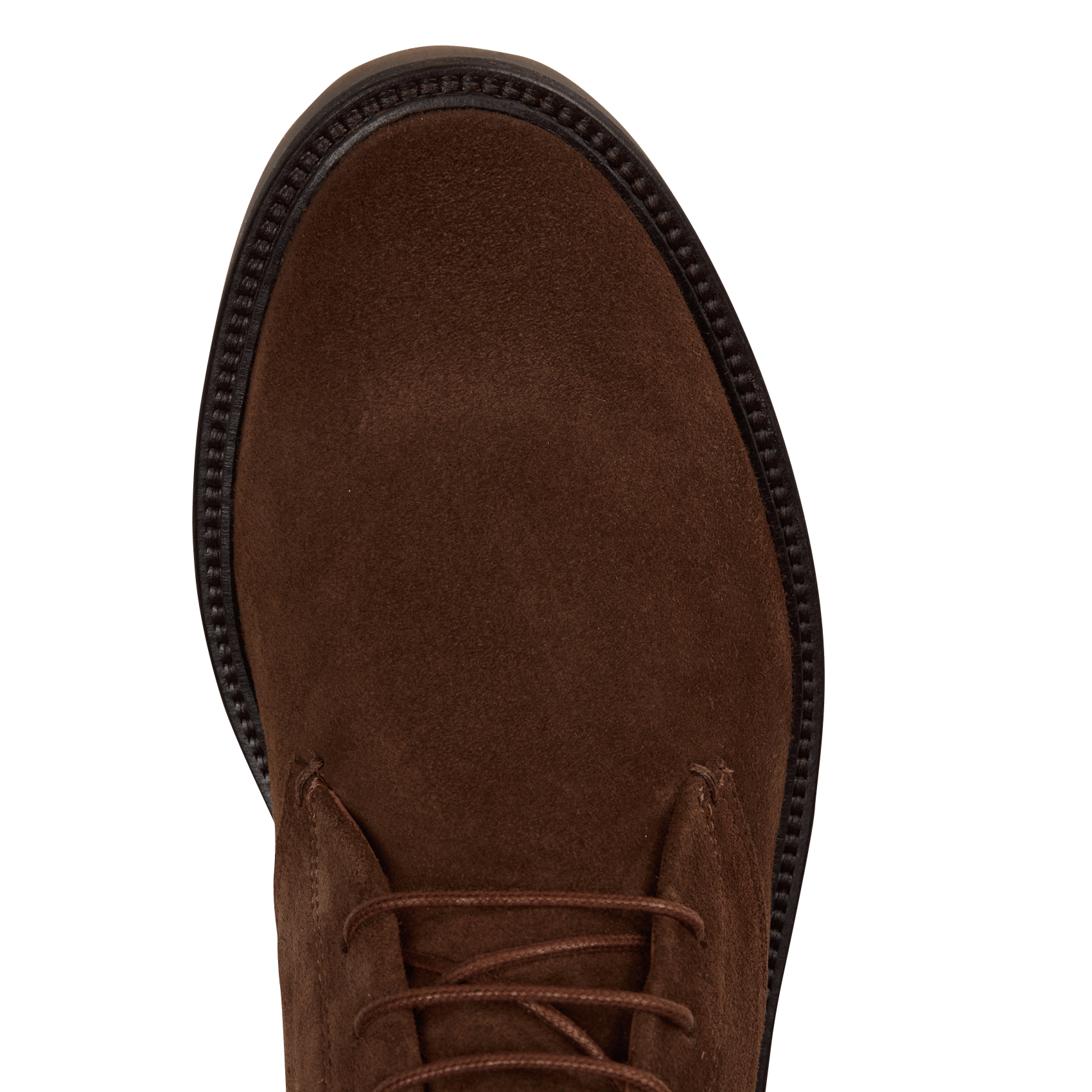 Boots à lacets en cuir velours HACKETT Marron