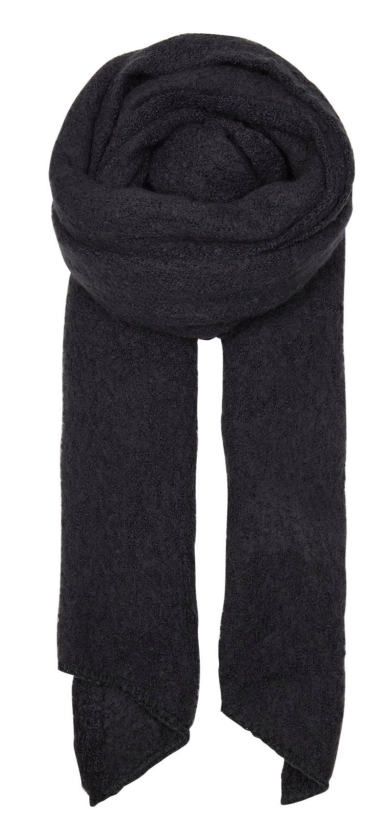 Chenille knit scarf PIECES Black