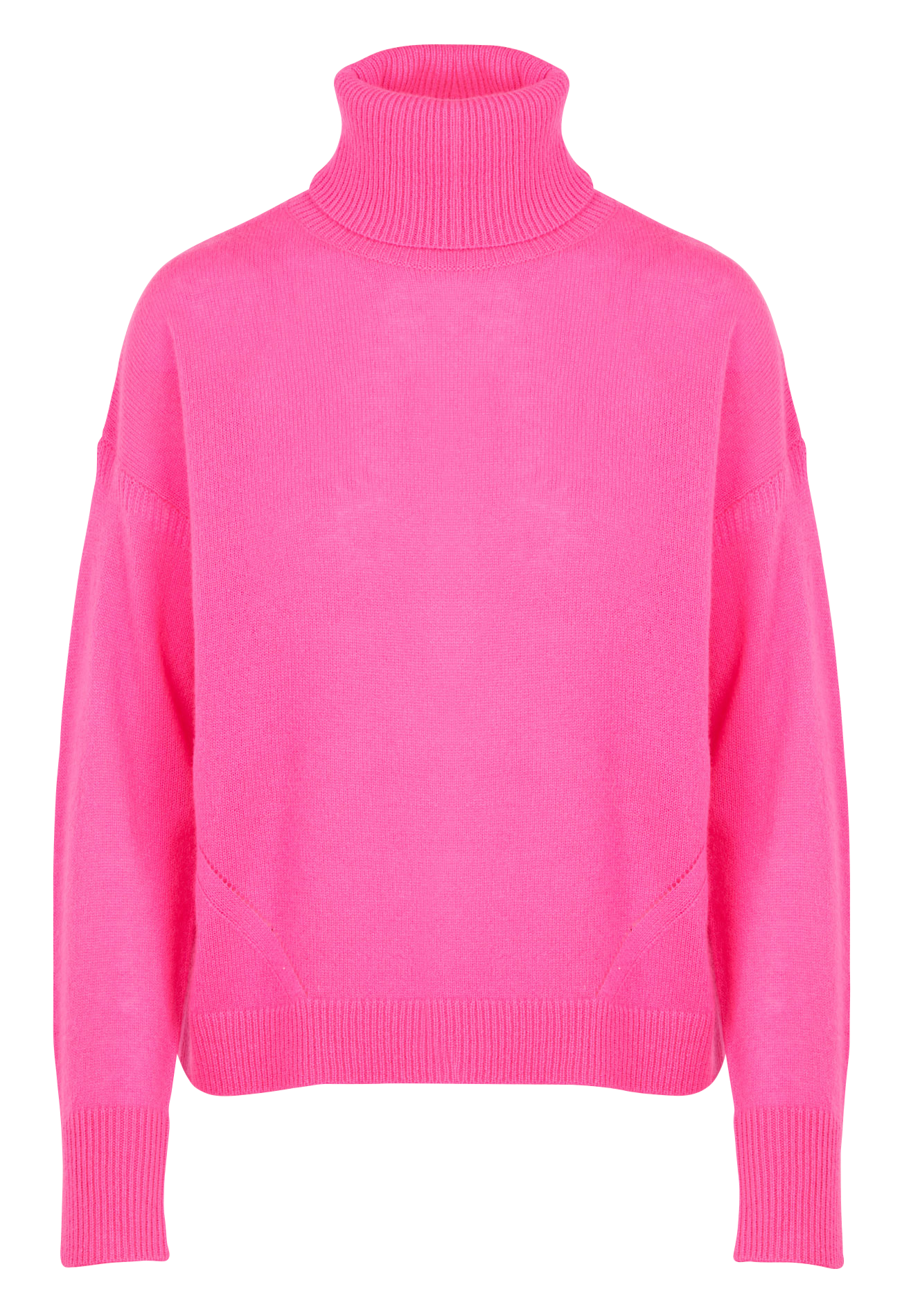 Cashmere Turtleneck Sweater Flash Pink 