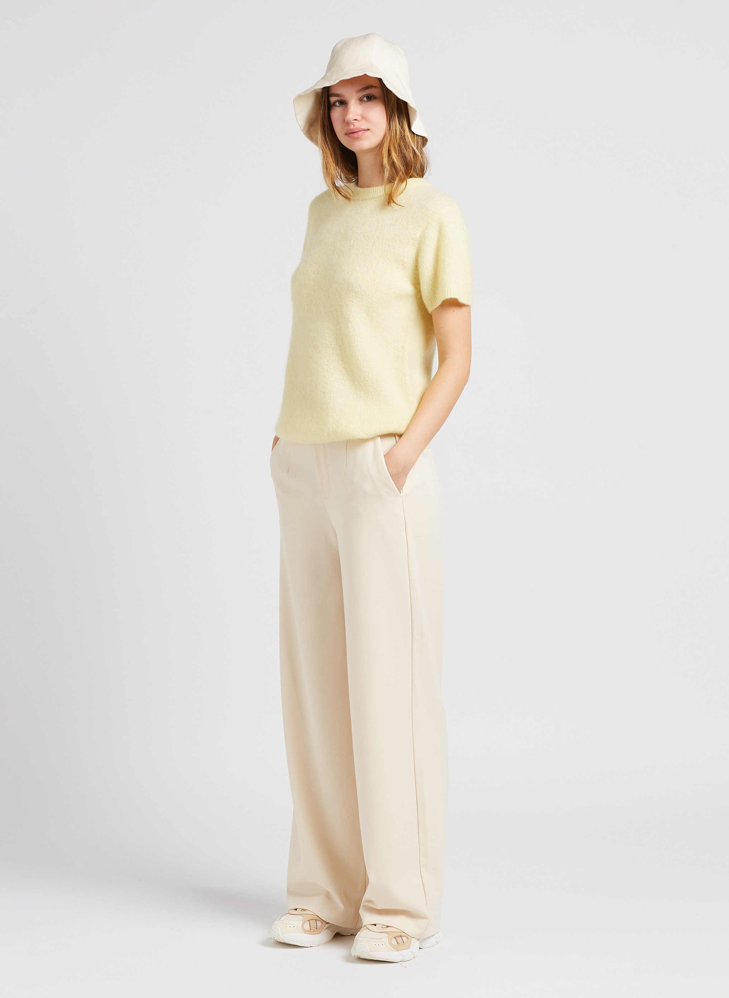 Pantalon fluide à pinces  OBJECT Beige