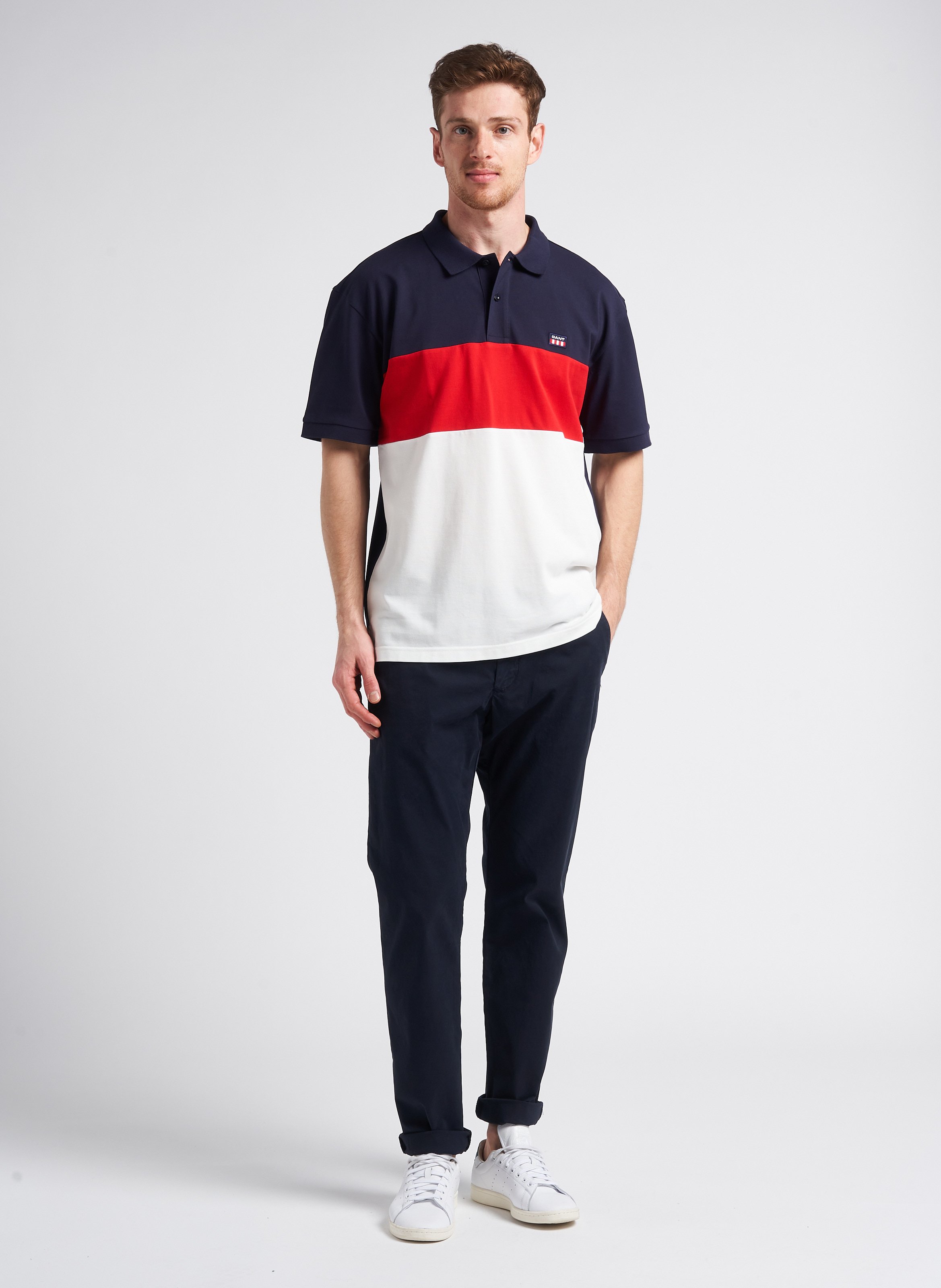 Polo regular-fit en coton piqué  GANT Bleu