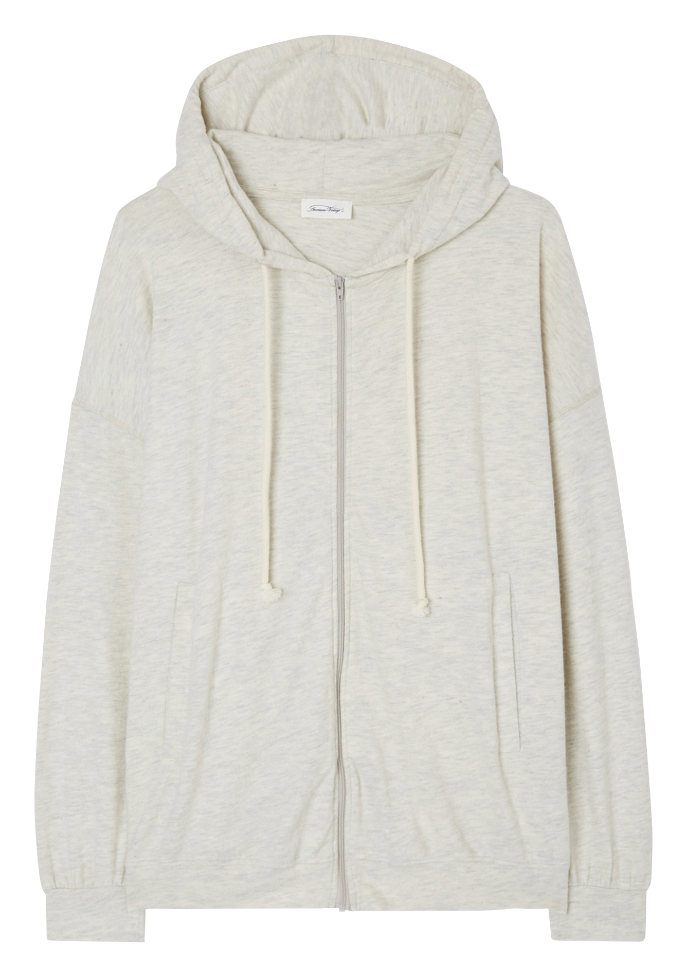Sweat à capuche en coton mélangé YPAWOOD Gris chine