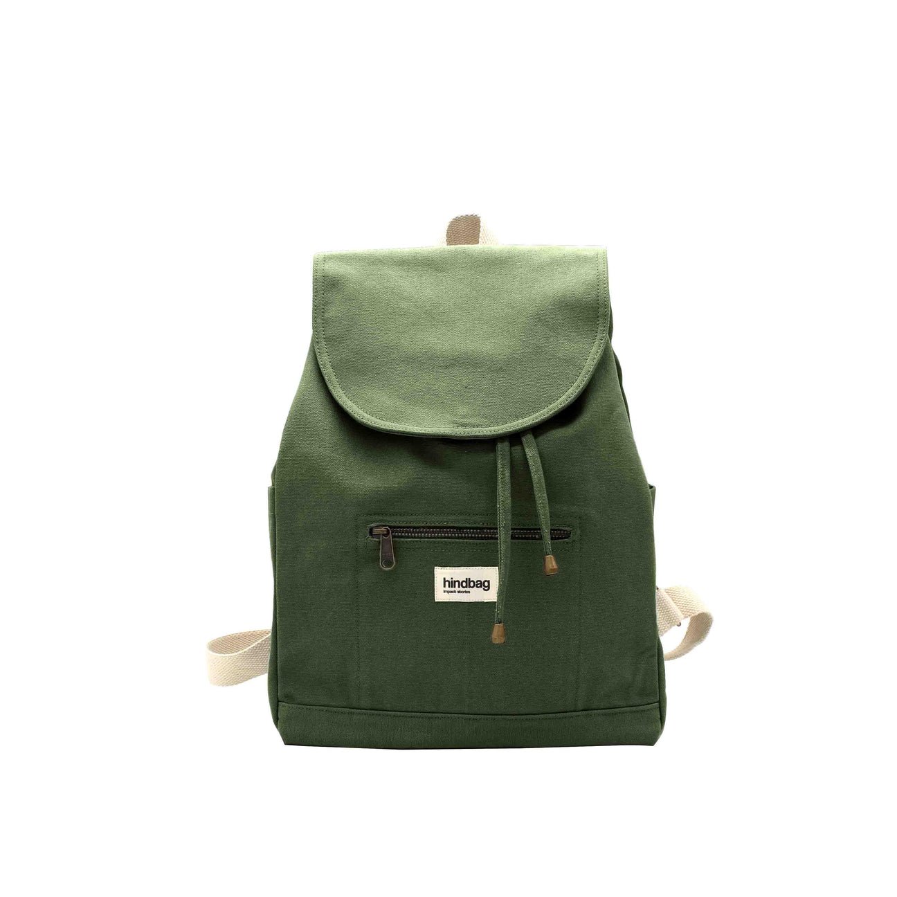 Cotton backpack ELIOT Olive